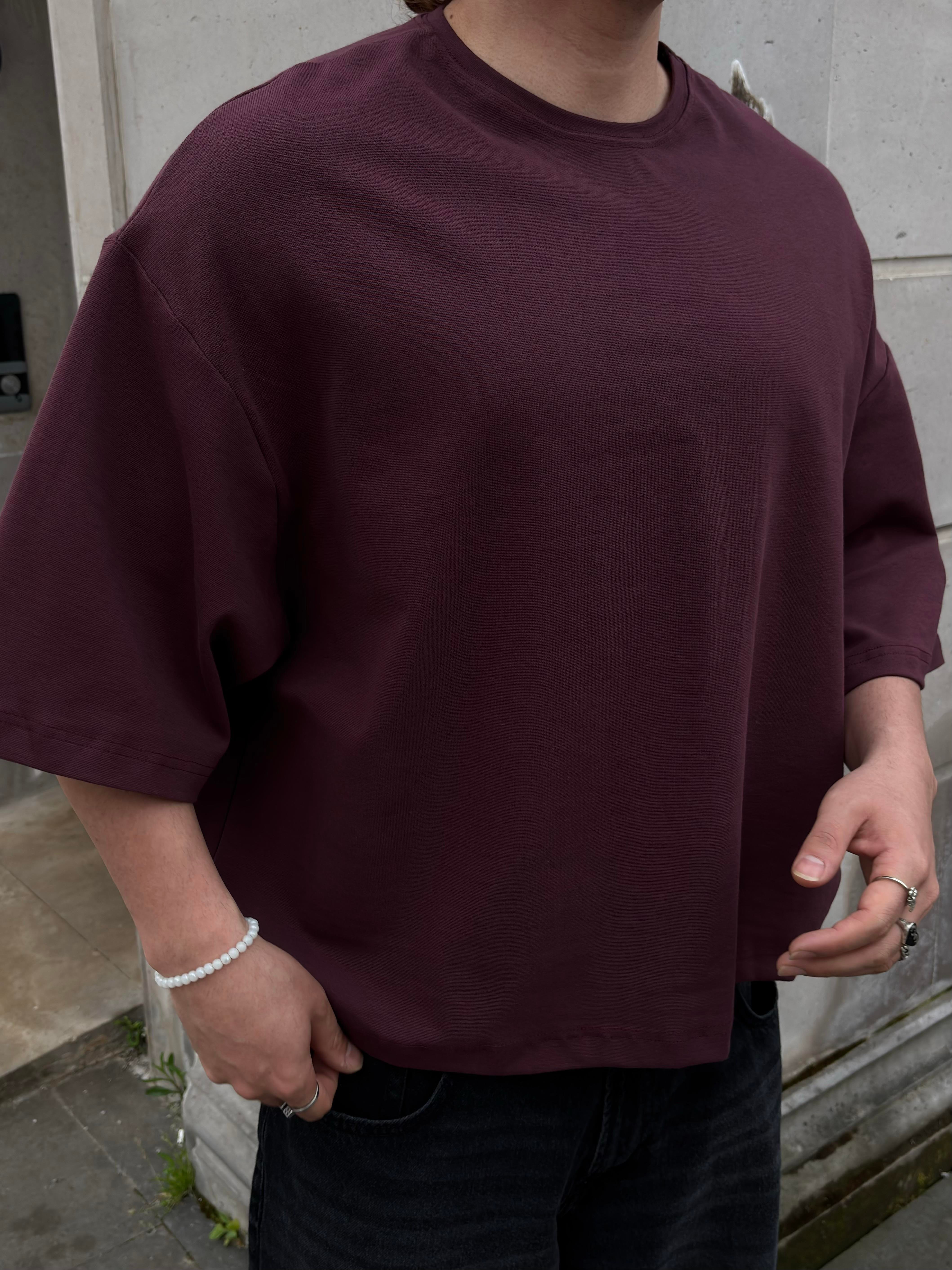 MW Premium Special Oversized Bordeaux T-shirt