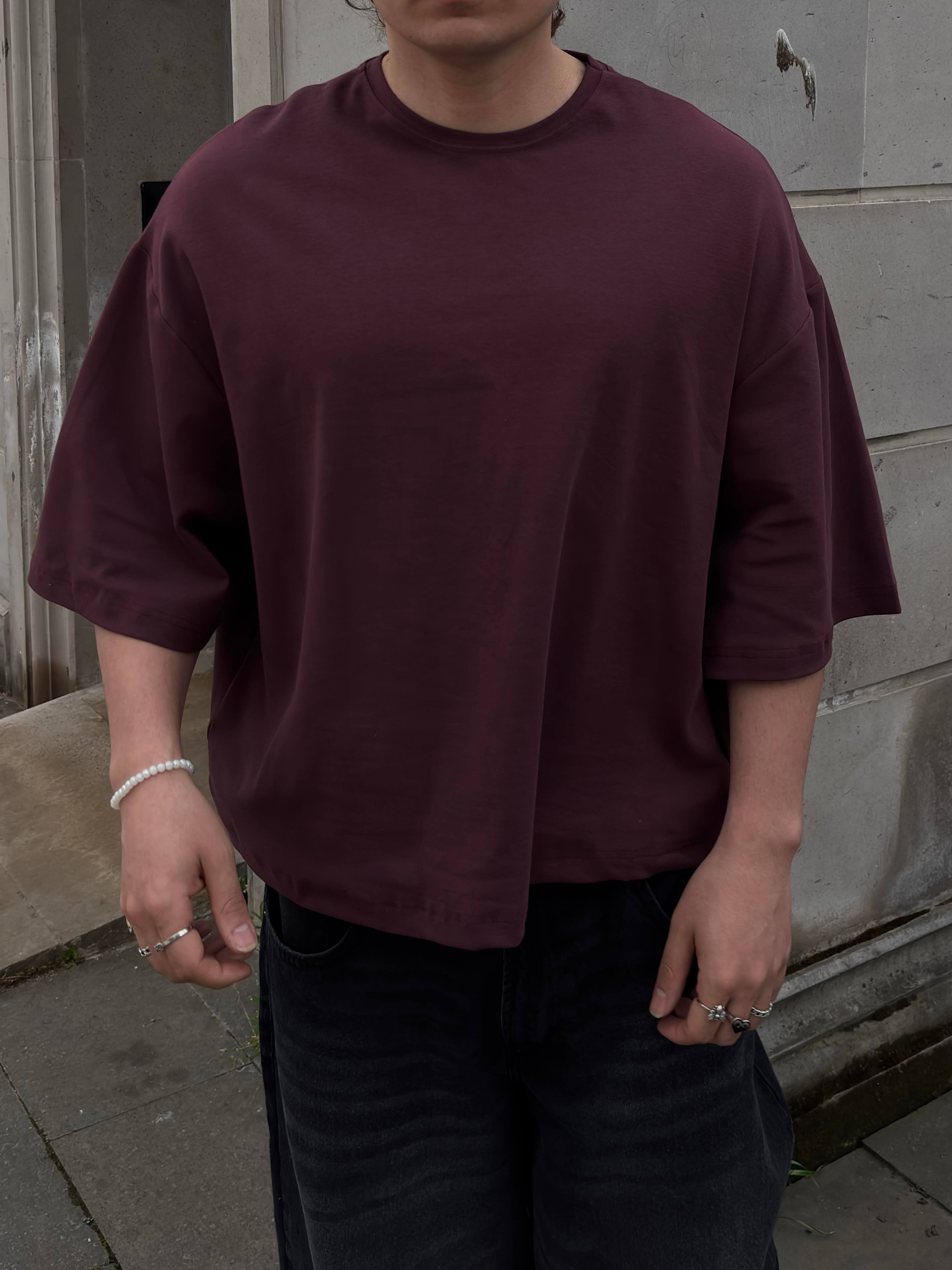 MW Premium Special Oversized Bordeaux T-shirt