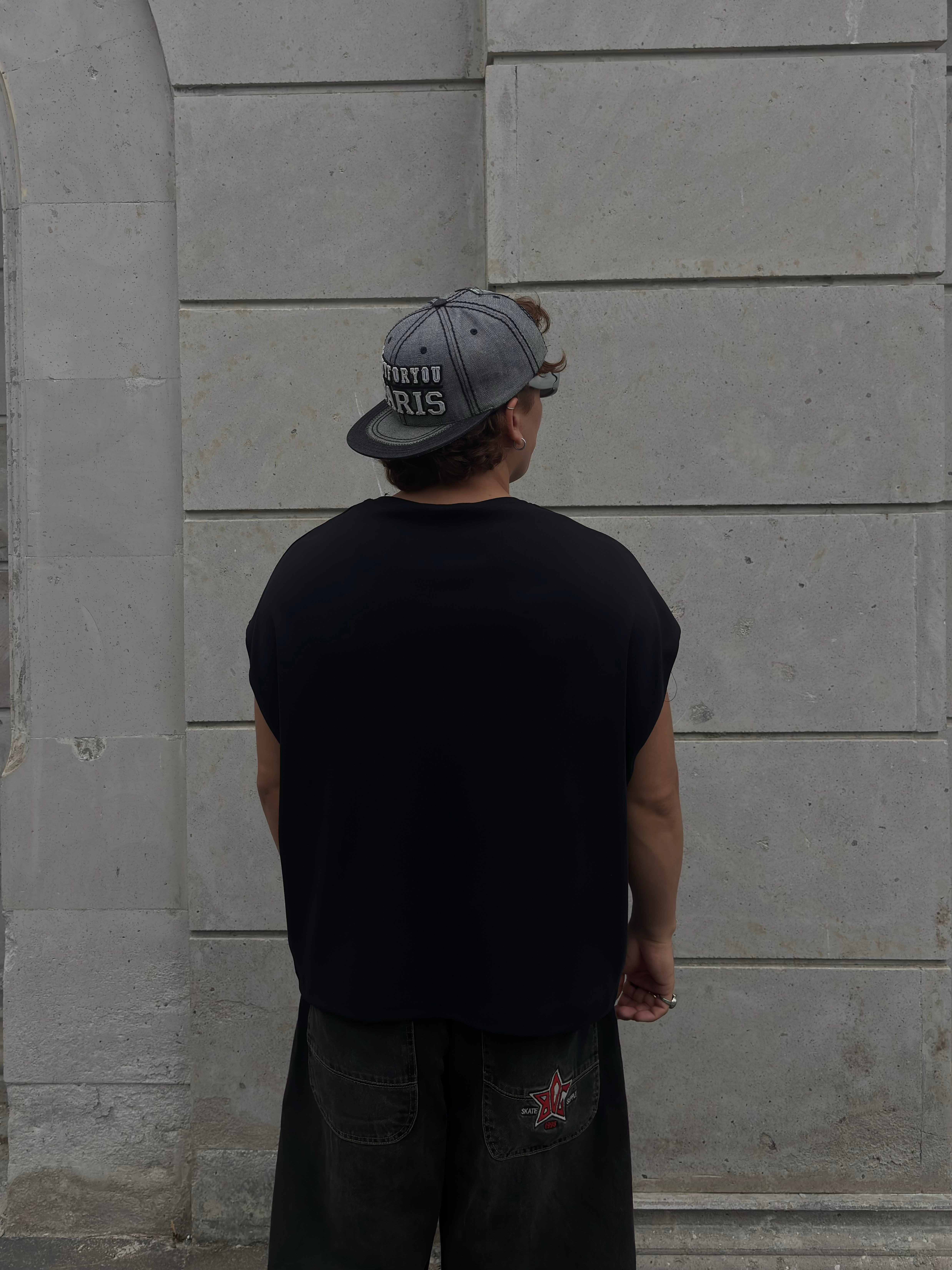 MW Premium Special Phantom Spider Oversized Sıfır Kol T-shirt
