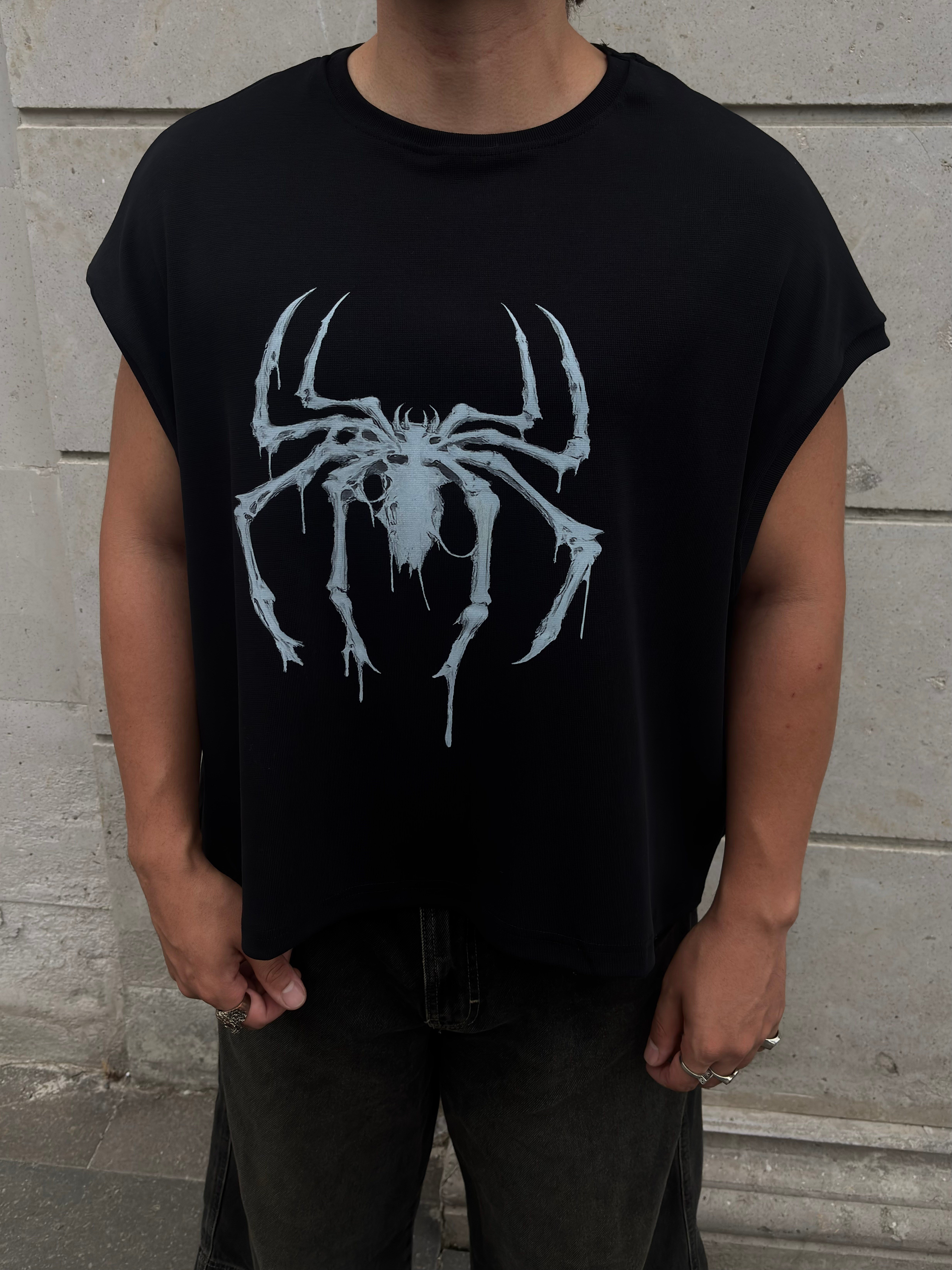 MW Premium Special Phantom Spider Oversized Sıfır Kol T-shirt