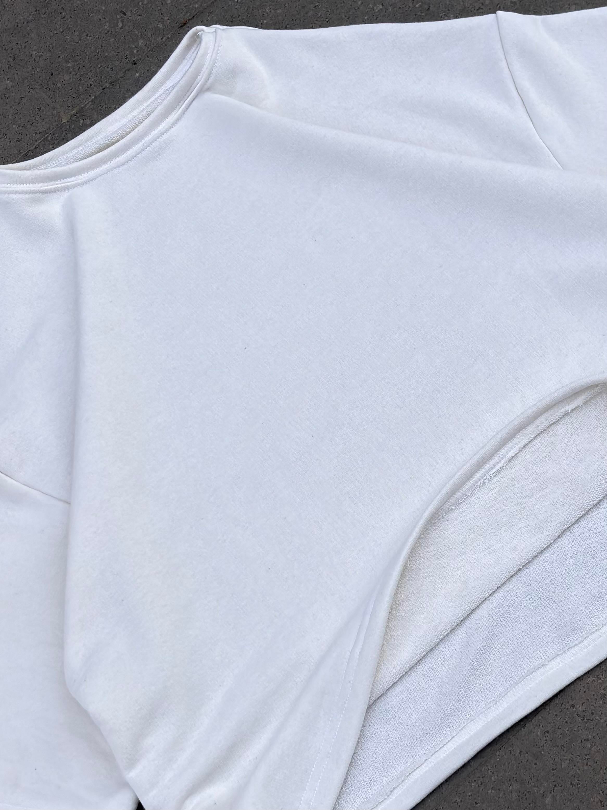 MW Premium Special Structure Oversized Cream T-shirt