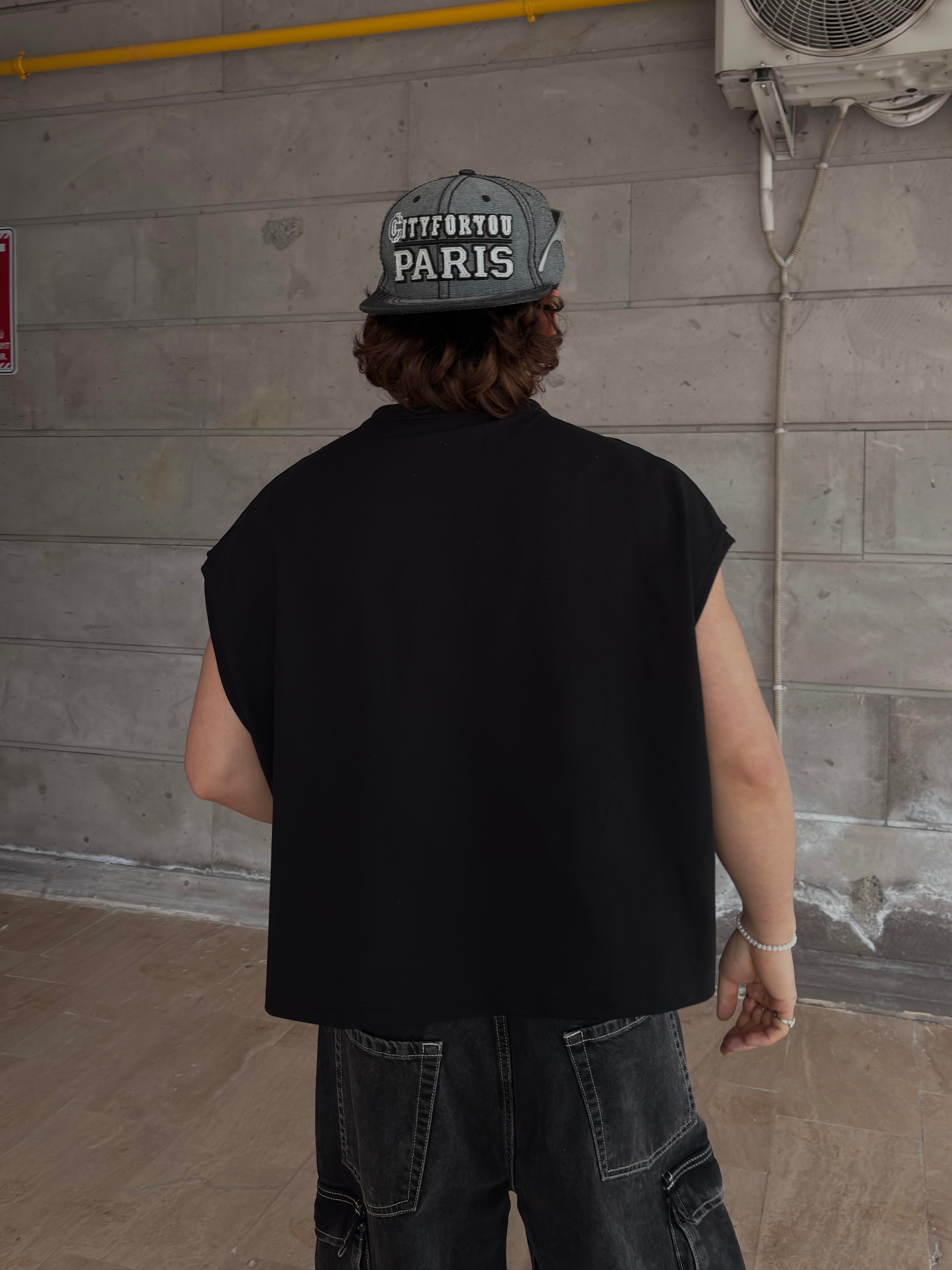 MW Premium Special Structure Oversized Sıfır Kol T-shirt