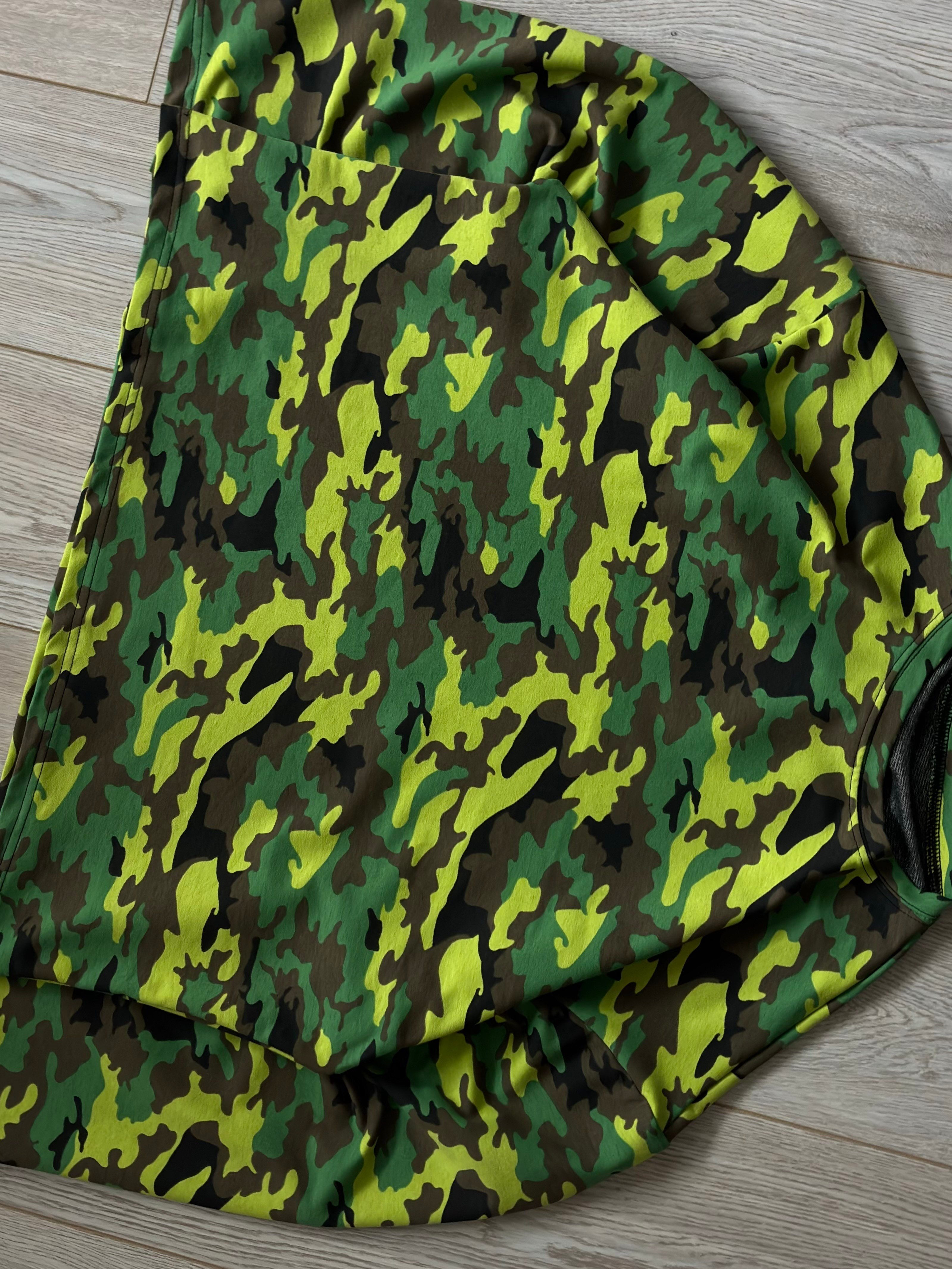 Neon Camo Boxy Oversized Sweat