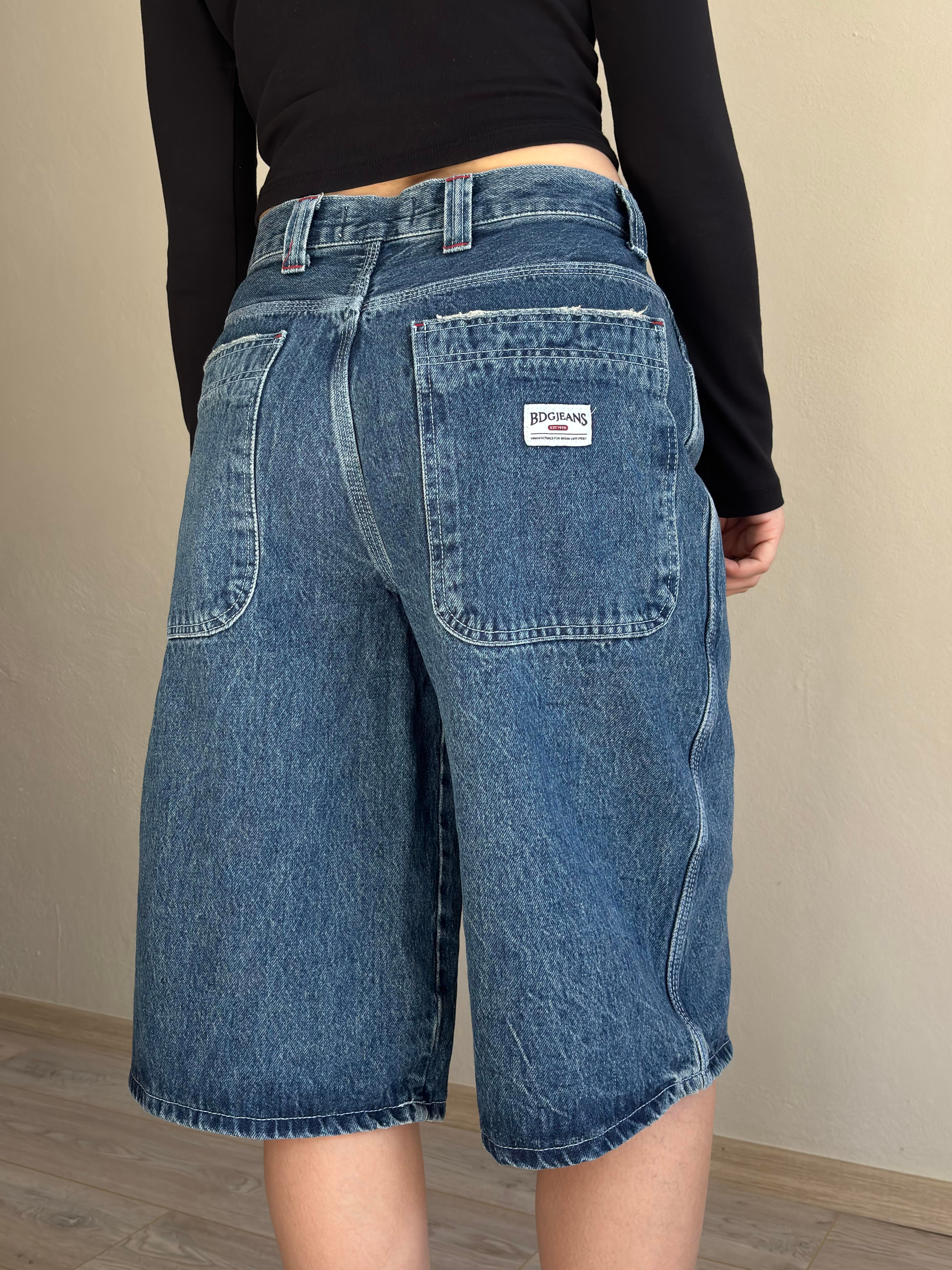 Nicola İndigo Longline Denim Jorts
