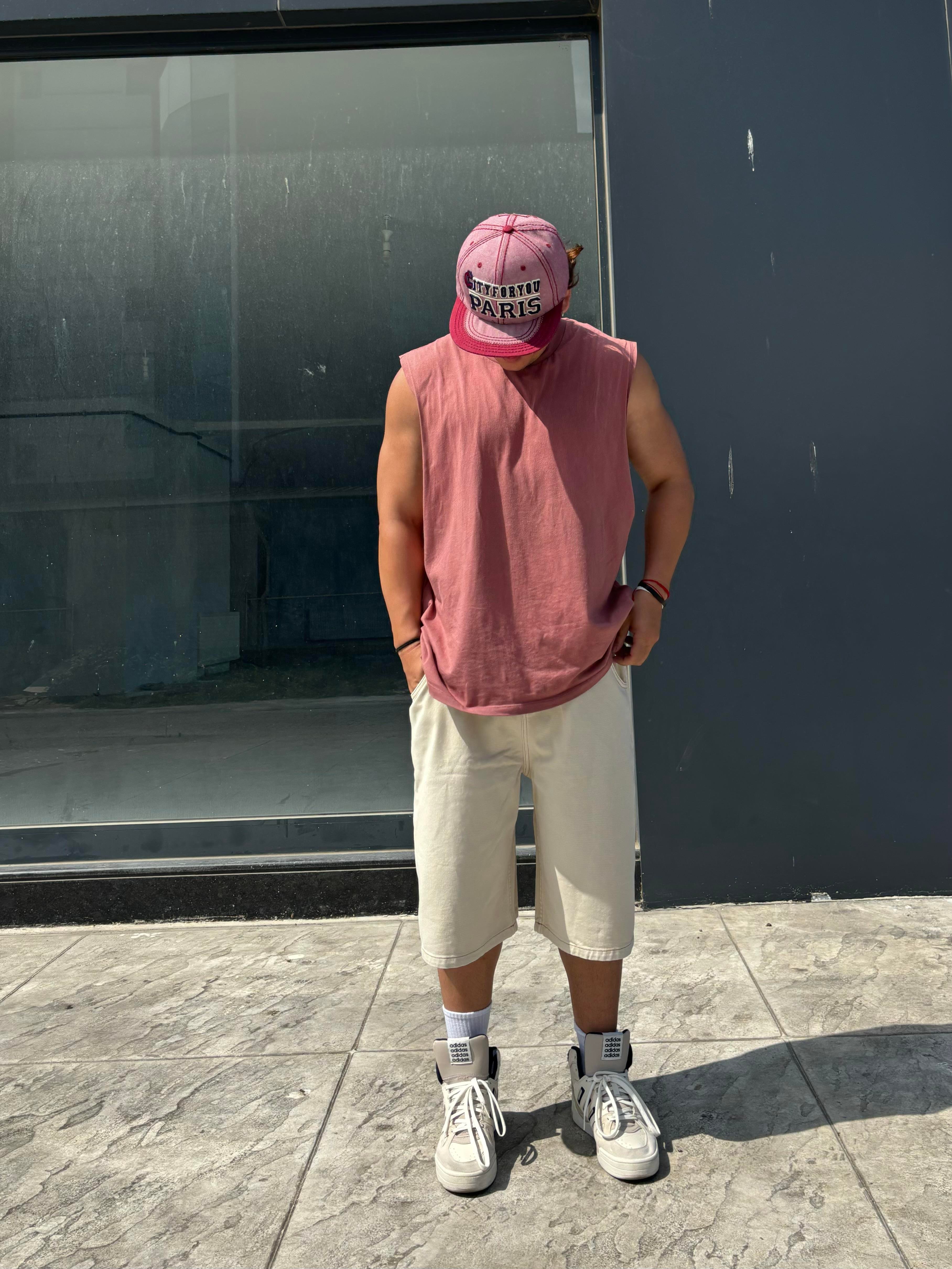Pembe Ton Kolsuz T-shirt