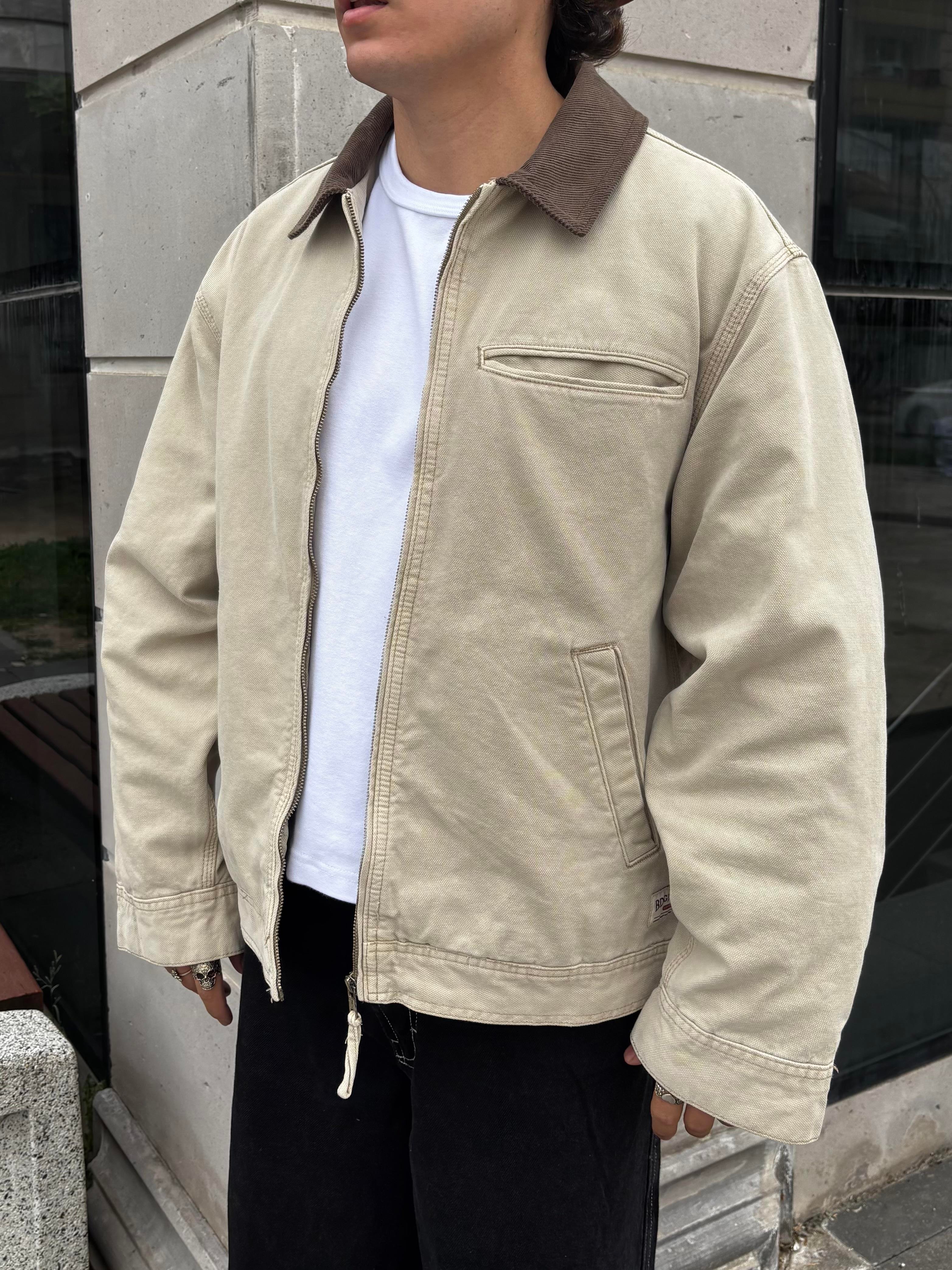 Premium Alba Camel Canvas Jacket
