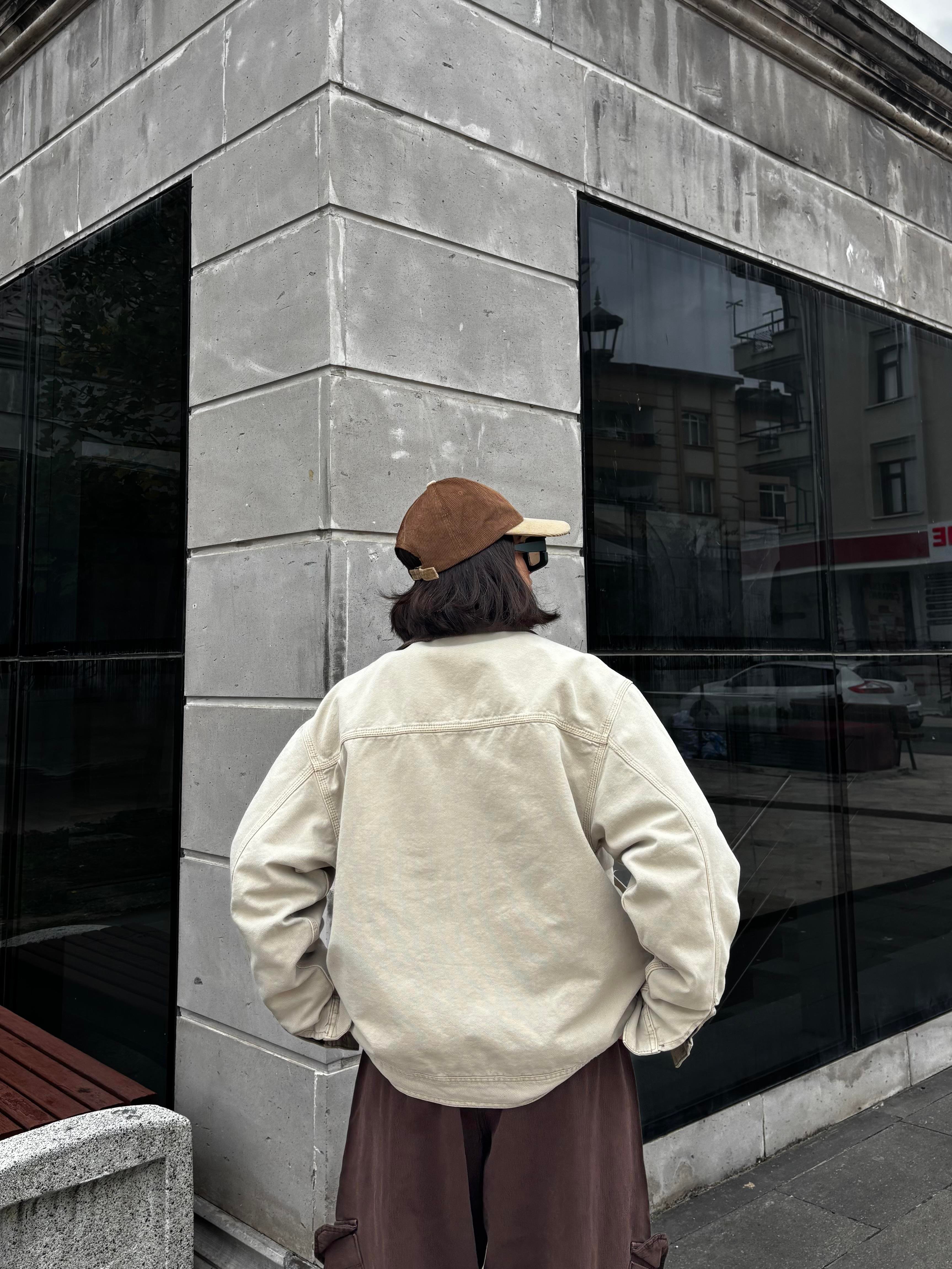 Premium Alba Camel Canvas Jacket