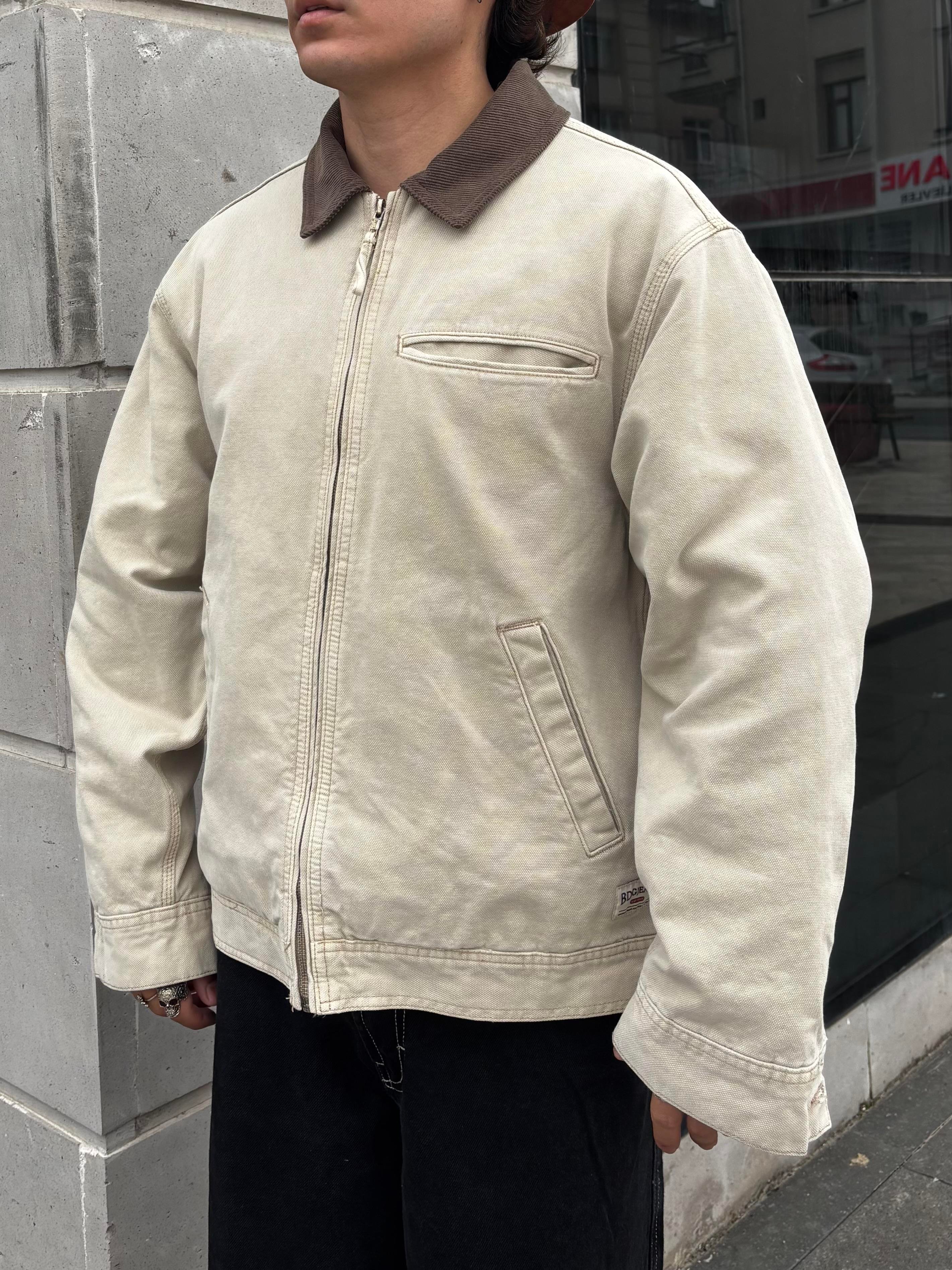 Premium Alba Camel Canvas Jacket
