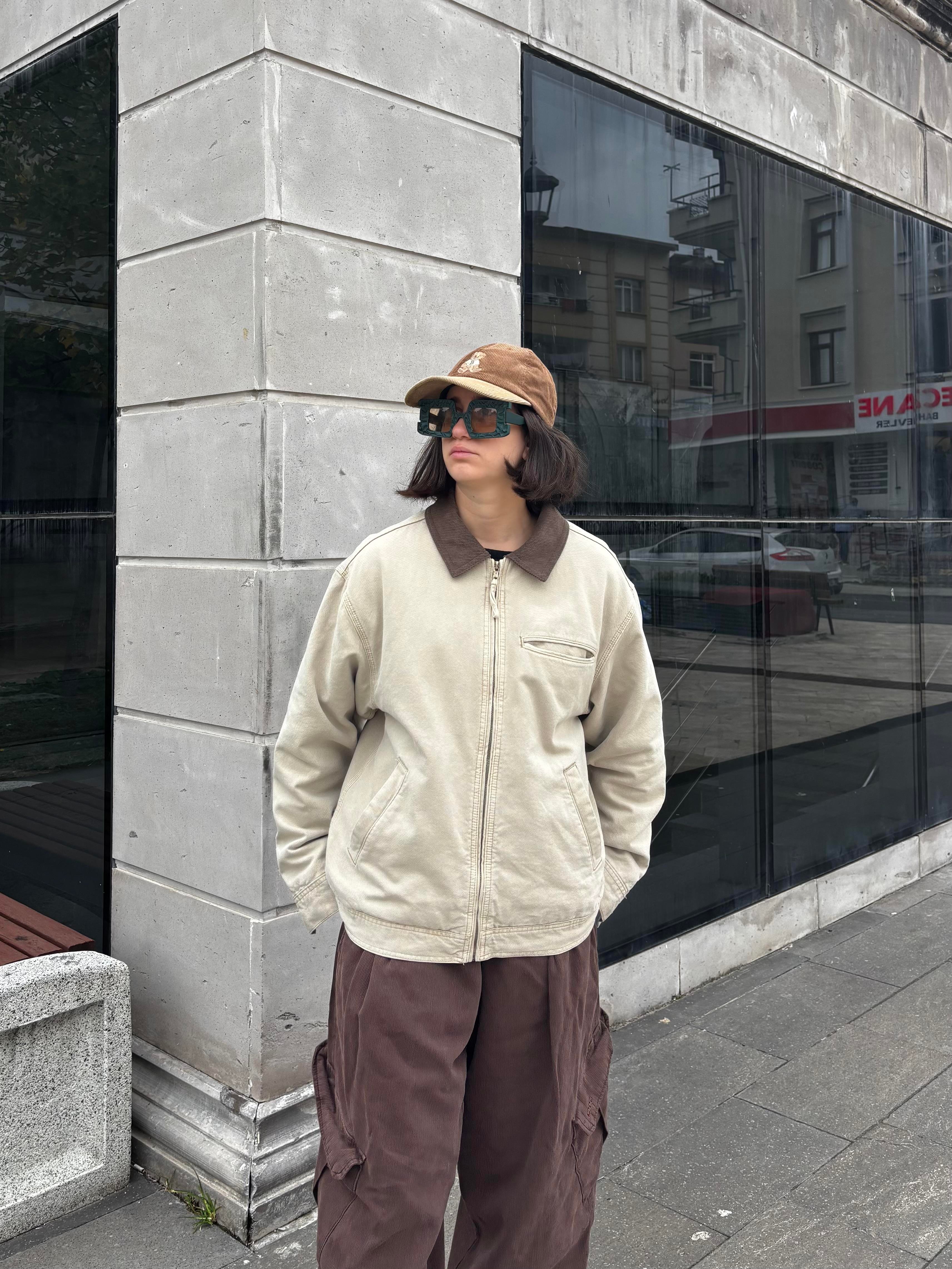 Premium Alba Camel Canvas Jacket