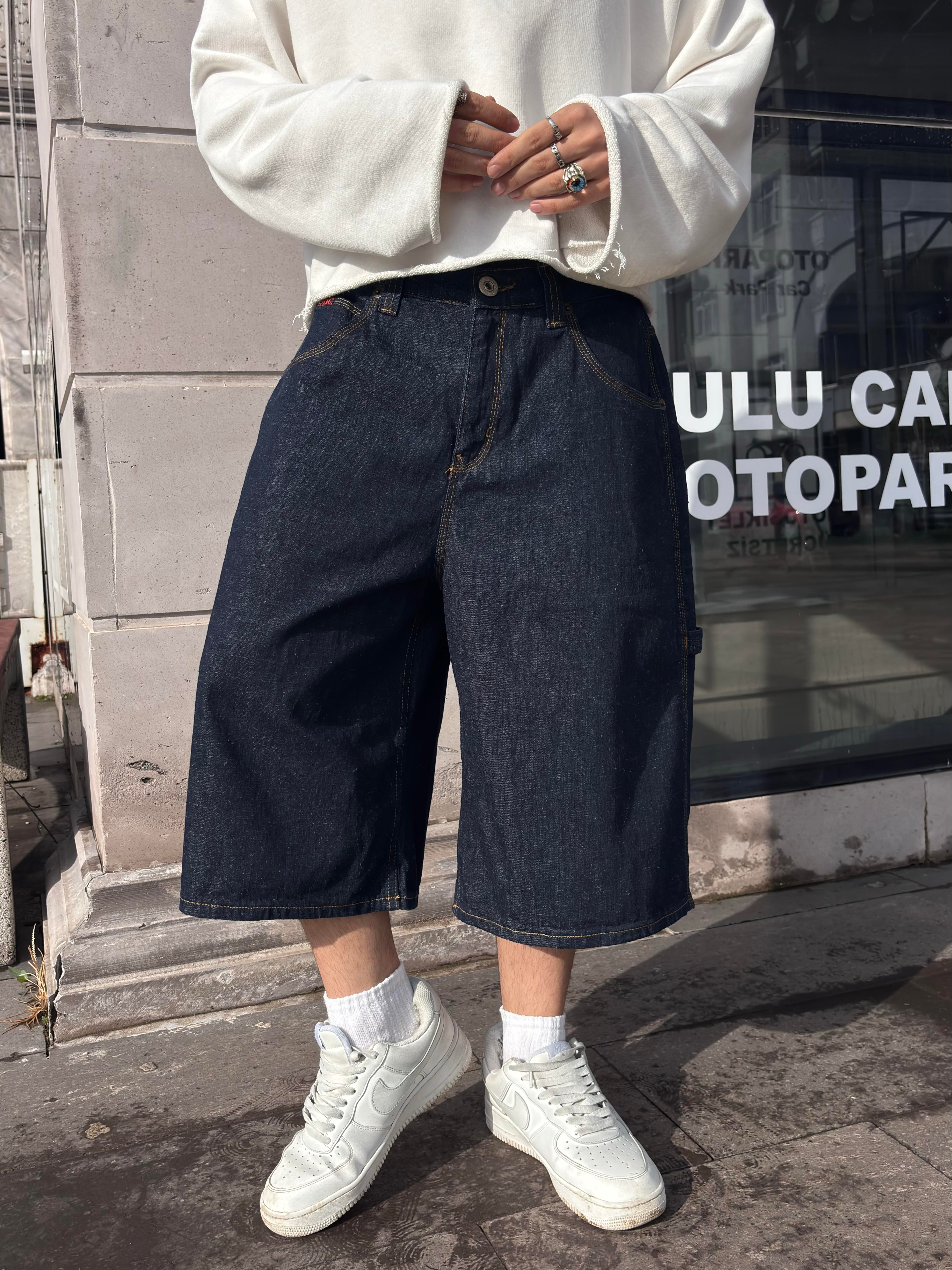 Premium Astrid Longline Dark Rinse Jorts
