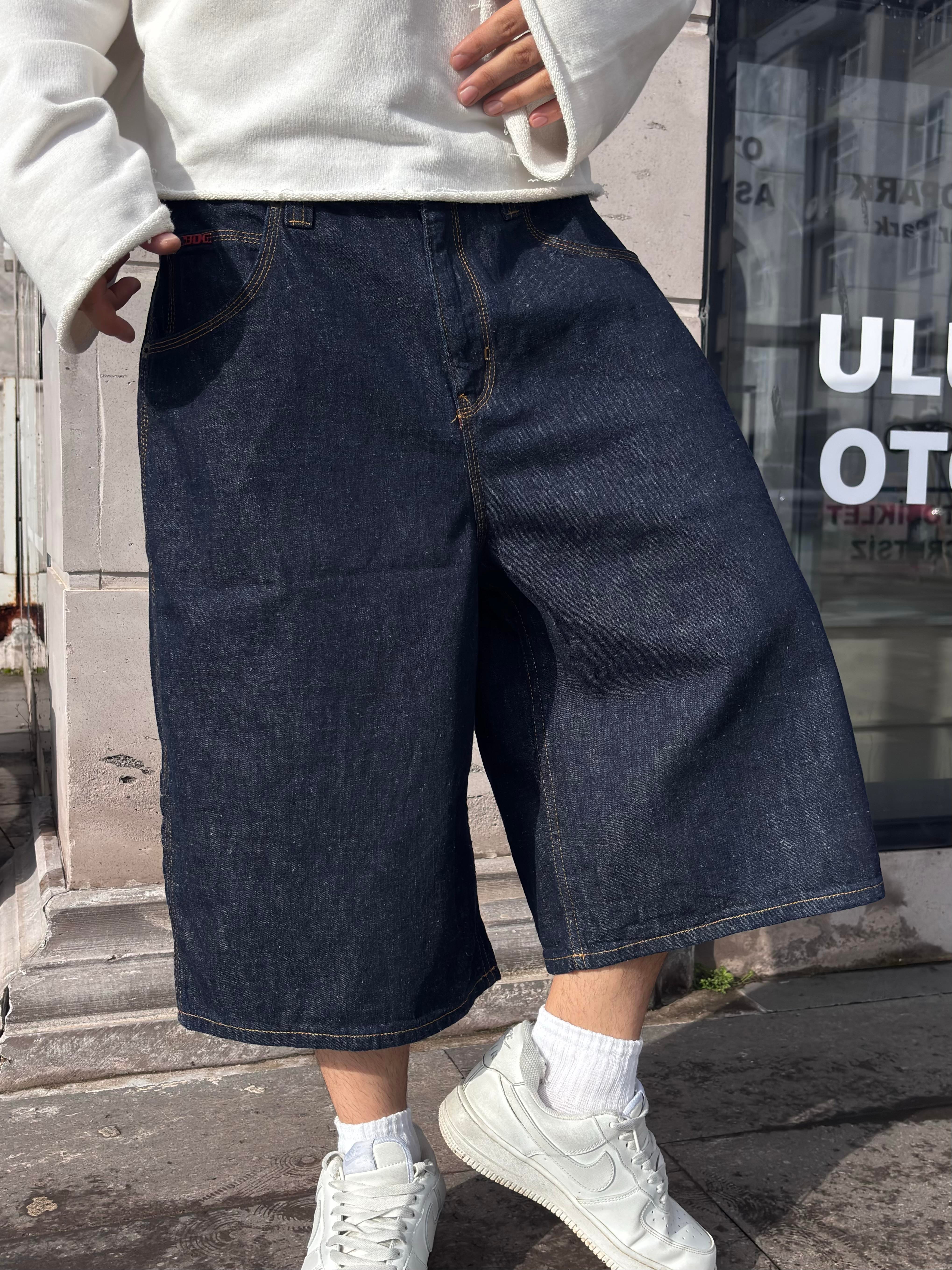 Premium Astrid Longline Dark Rinse Jorts