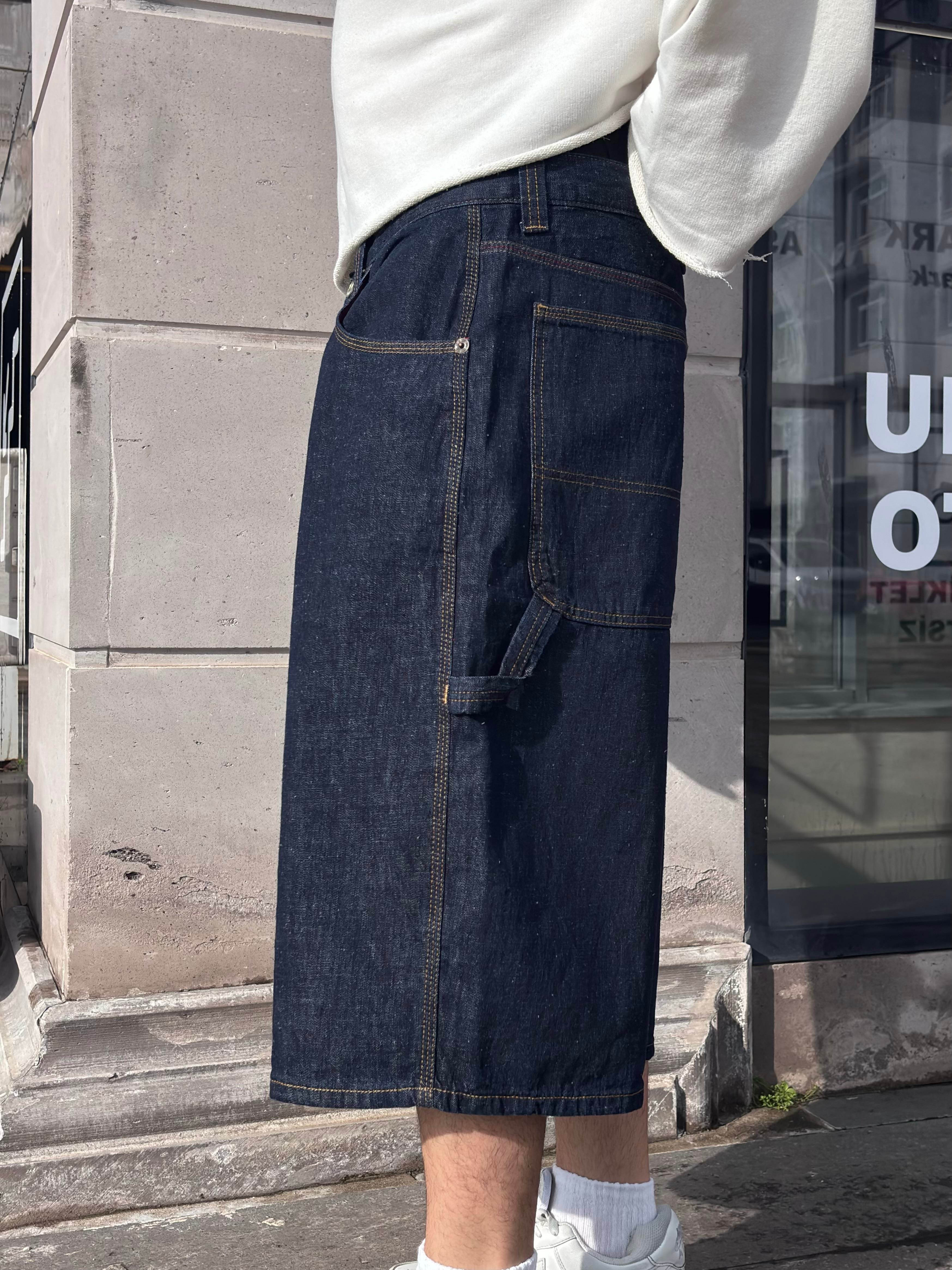 Premium Astrid Longline Dark Rinse Jorts