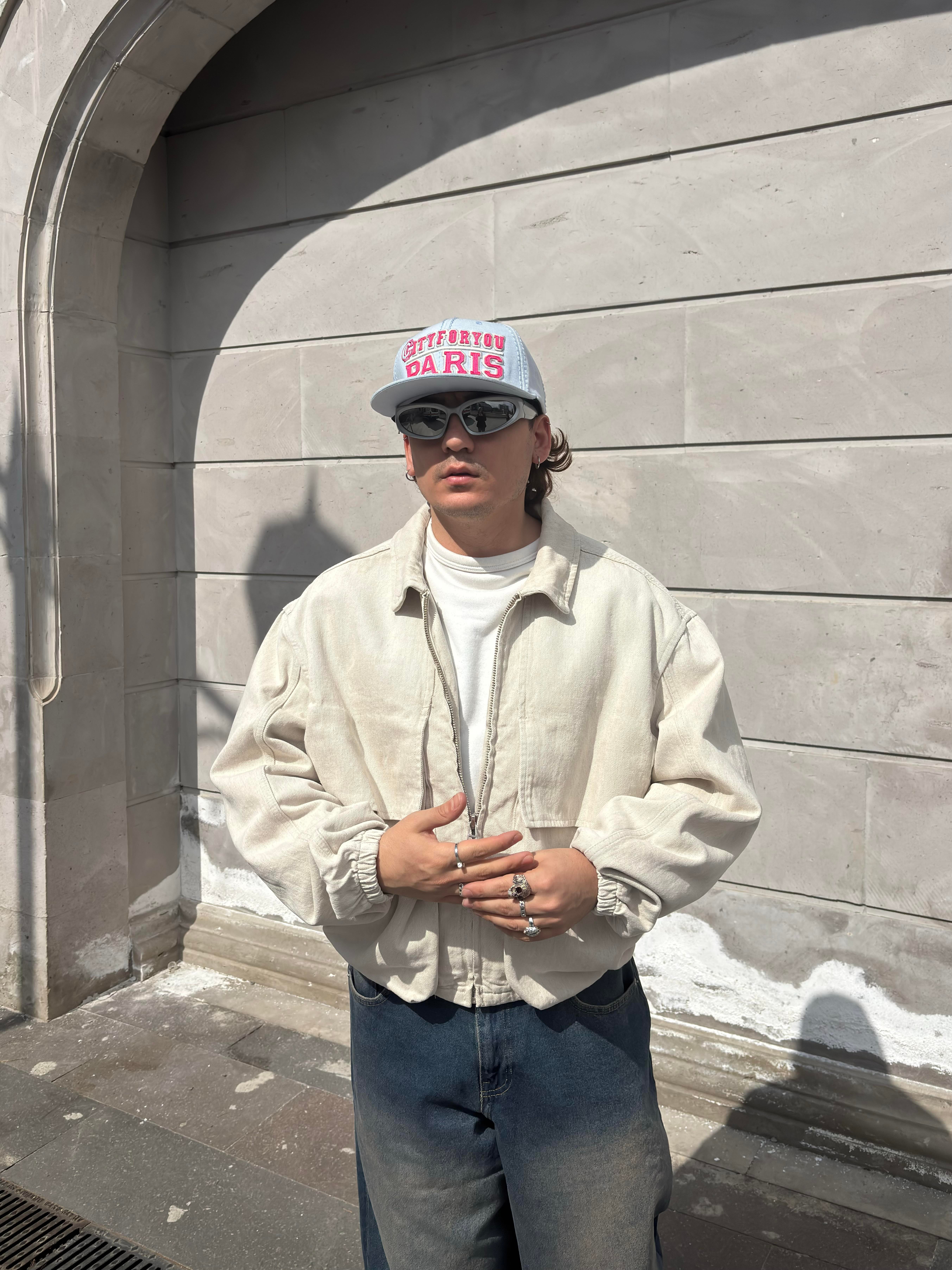Premium Big Pocket Bomber Denim Jacket