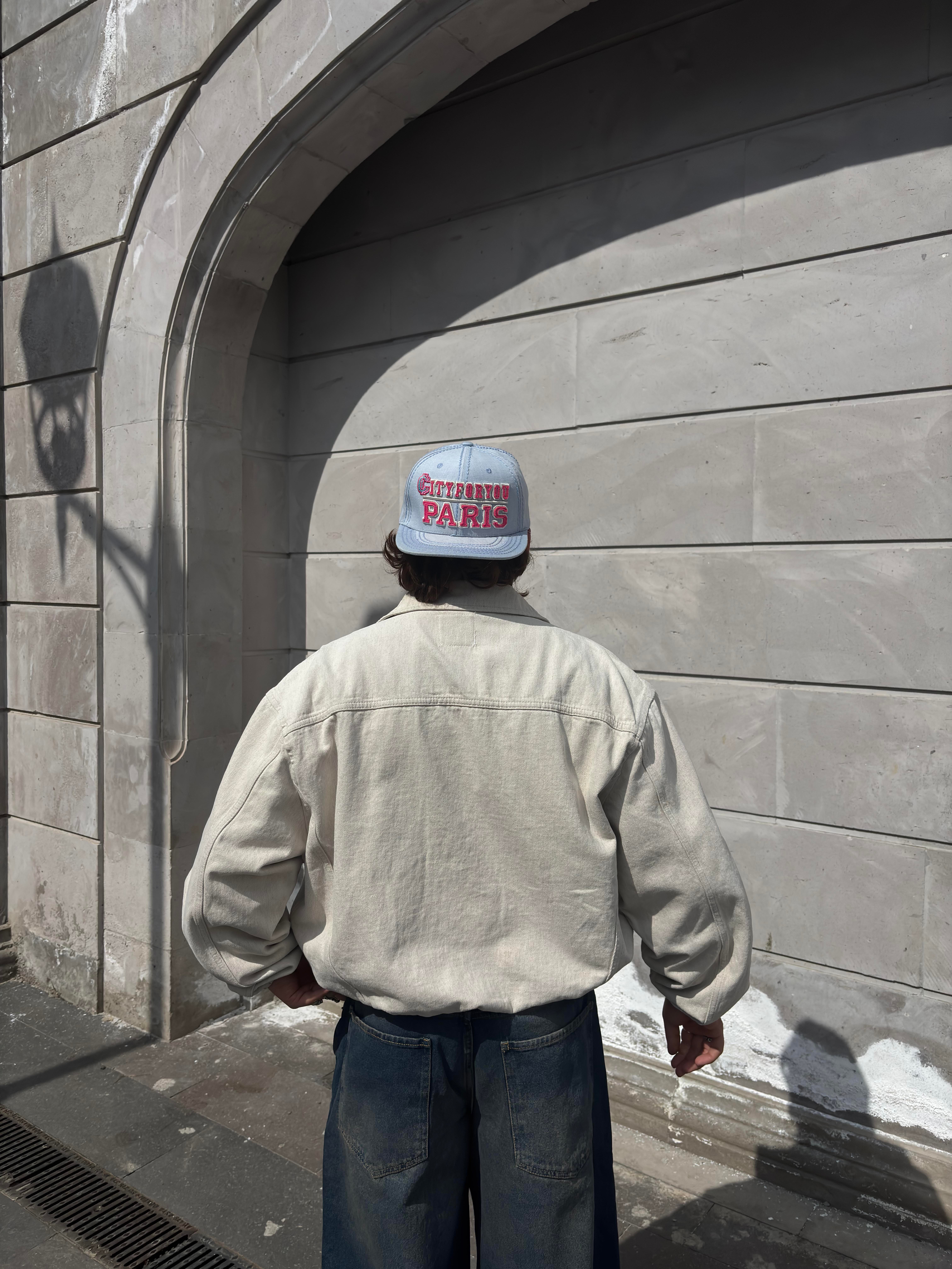 Premium Big Pocket Bomber Denim Jacket