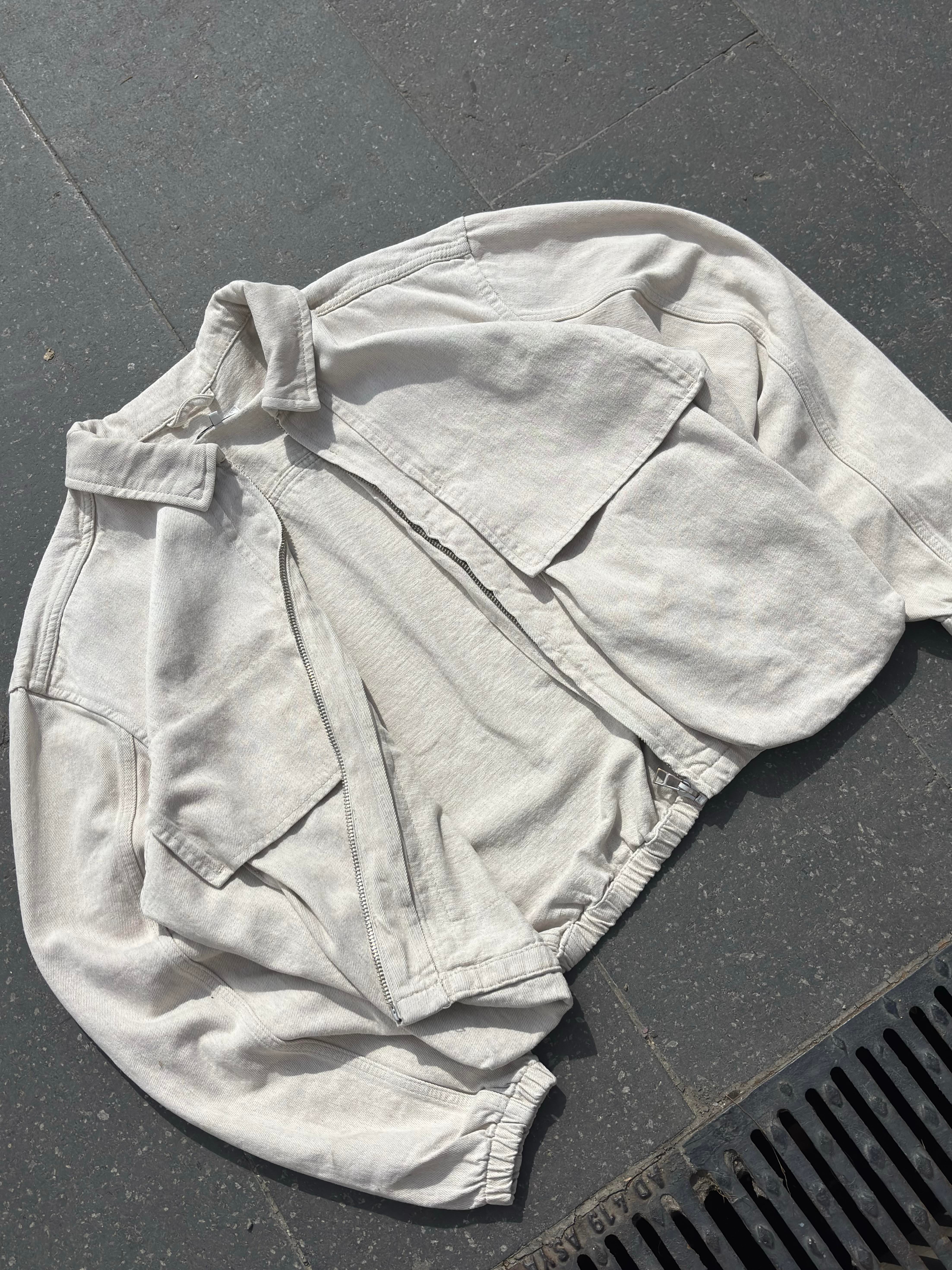 Premium Big Pocket Bomber Denim Jacket