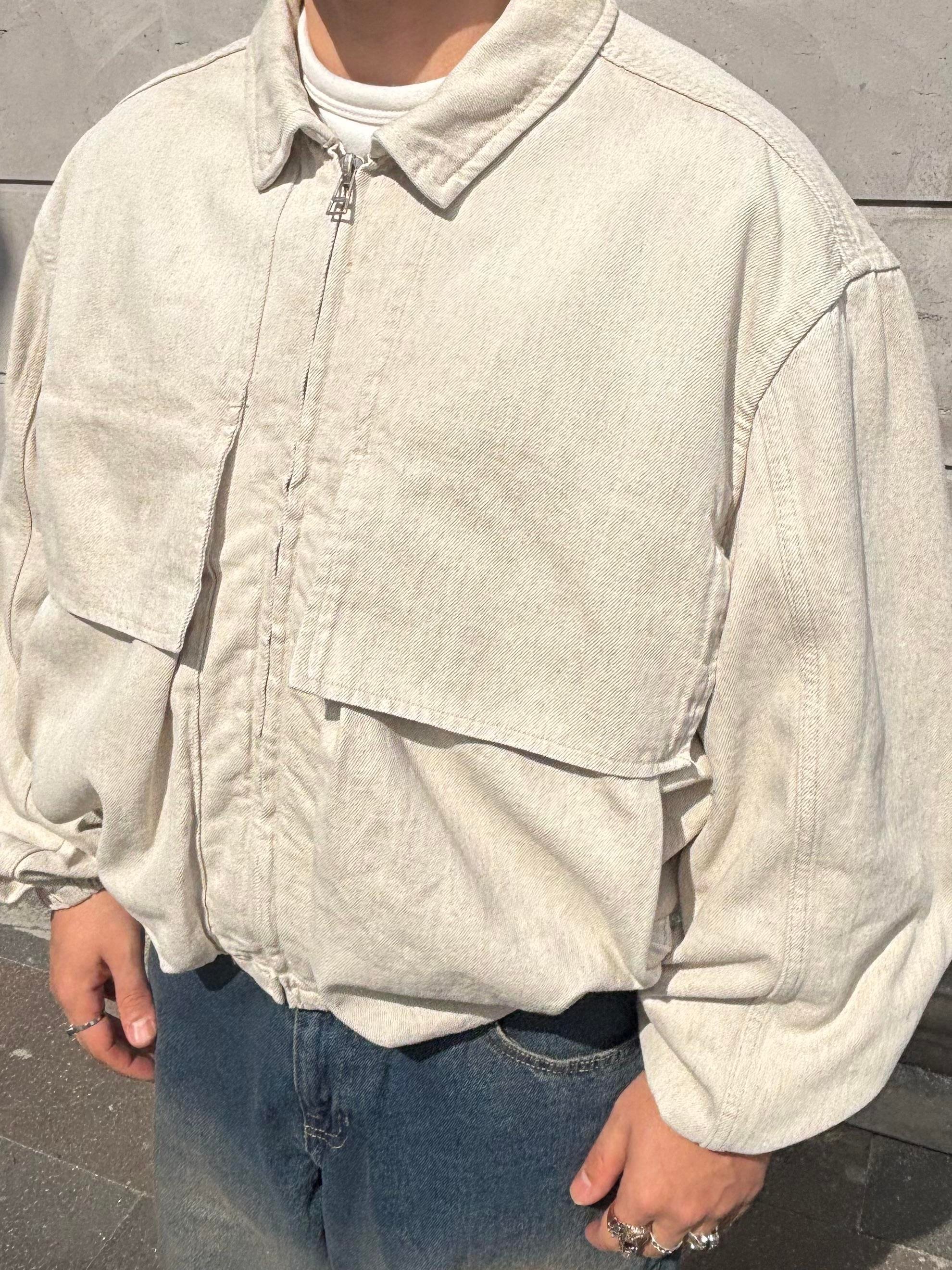 Premium Big Pocket Bomber Denim Jacket
