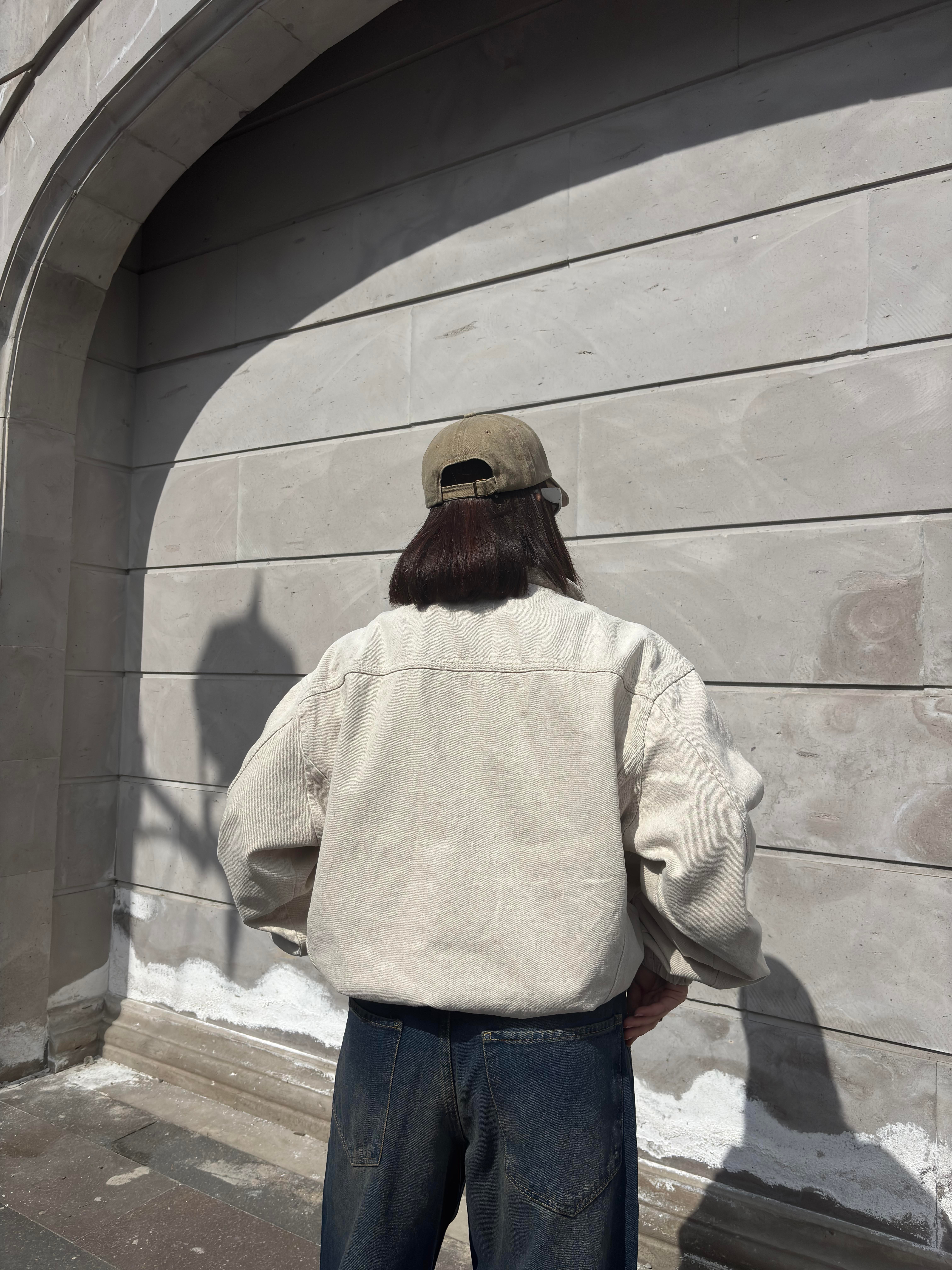 Premium Big Pocket Bomber Denim Jacket
