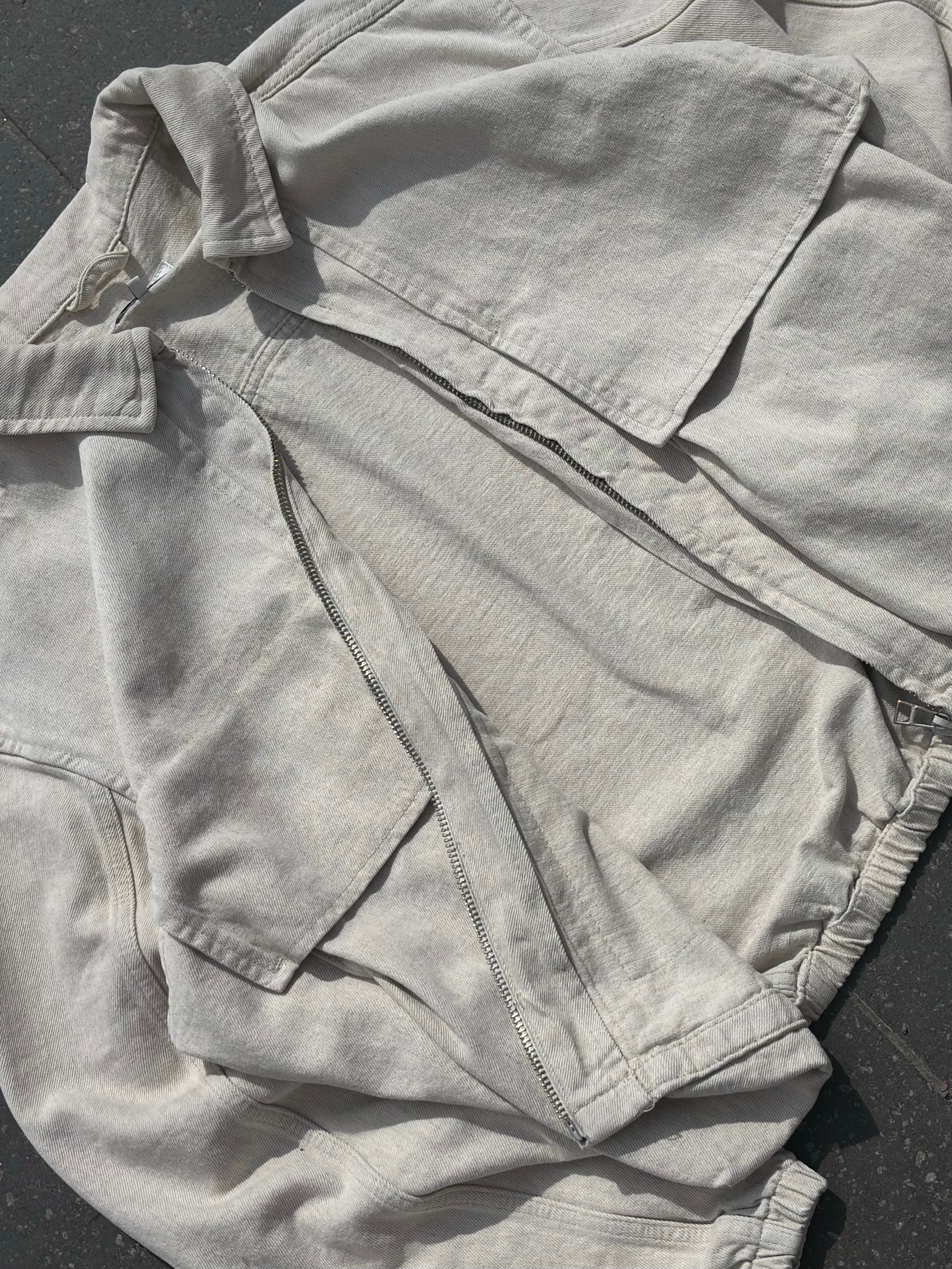 Premium Big Pocket Bomber Denim Jacket