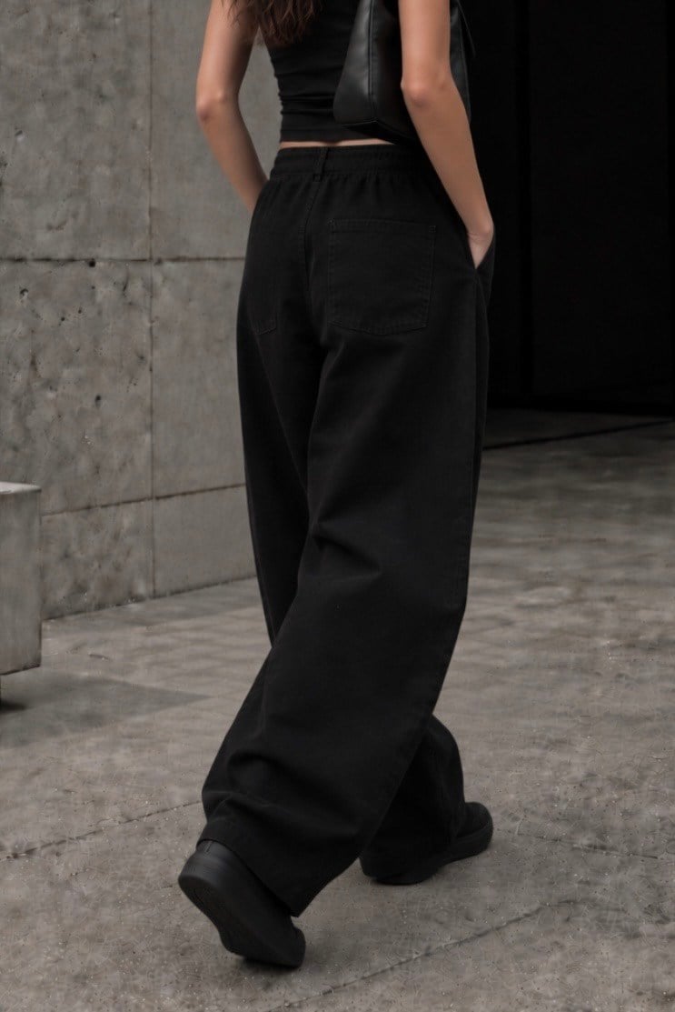 Premium Black Bobbi Baggy Ekstreme Pants