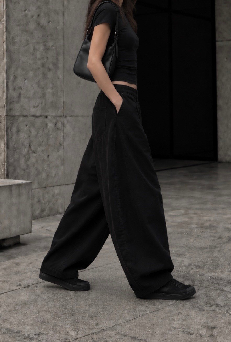 Premium Black Bobbi Baggy Ekstreme Pants