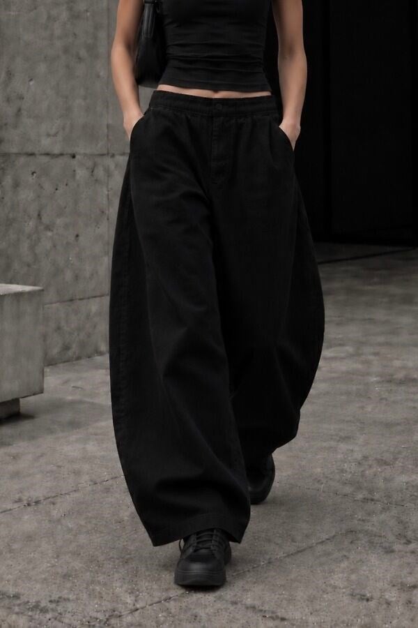 Premium Black Bobbi Baggy Ekstreme Pants