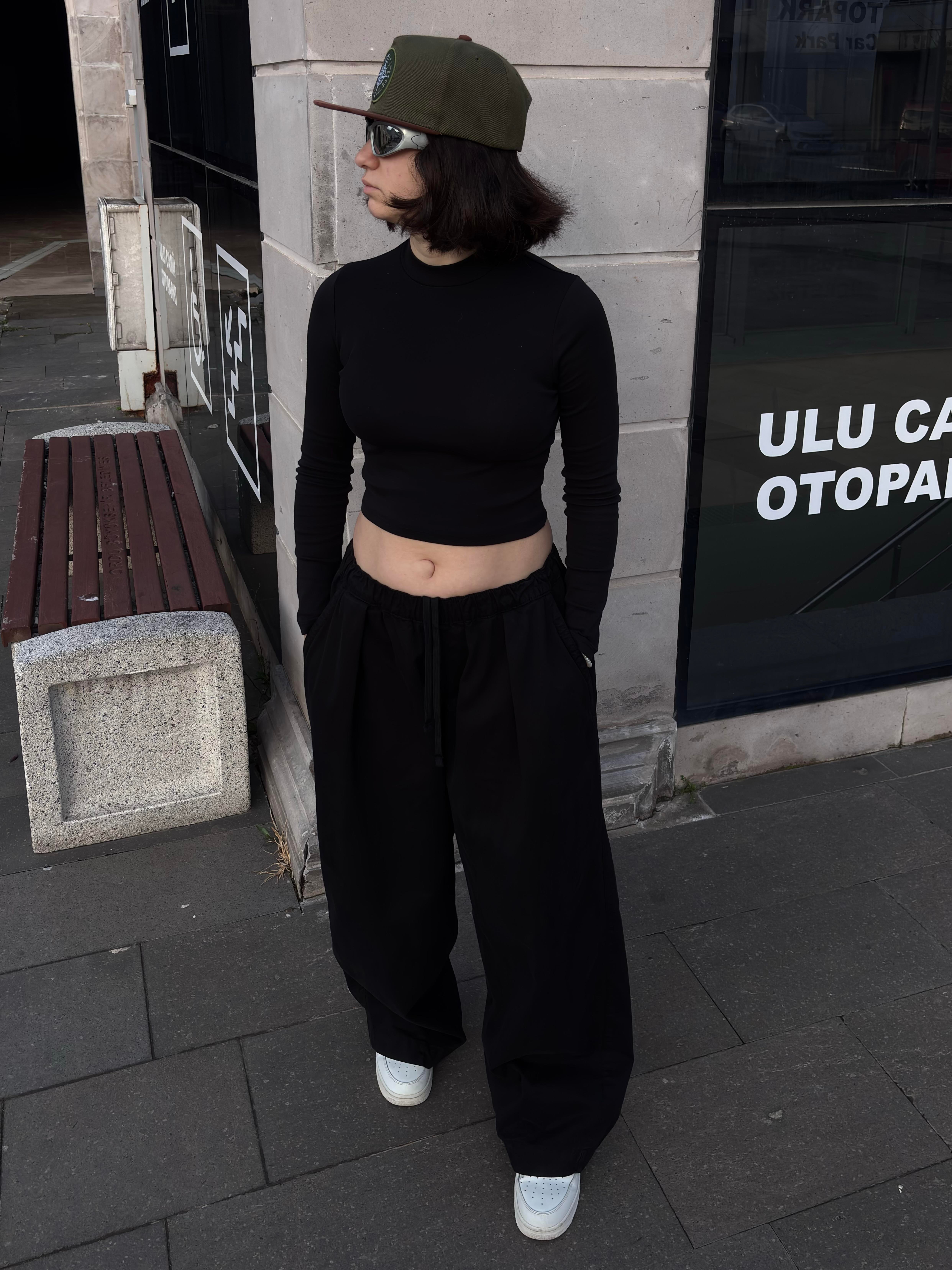 Premium Black Bobbi Baggy Ekstreme Pants
