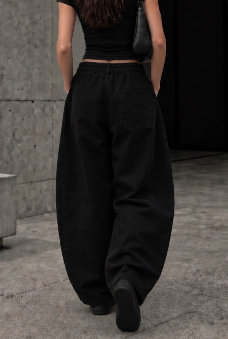 Premium Black Bobbi Baggy Ekstreme Pants