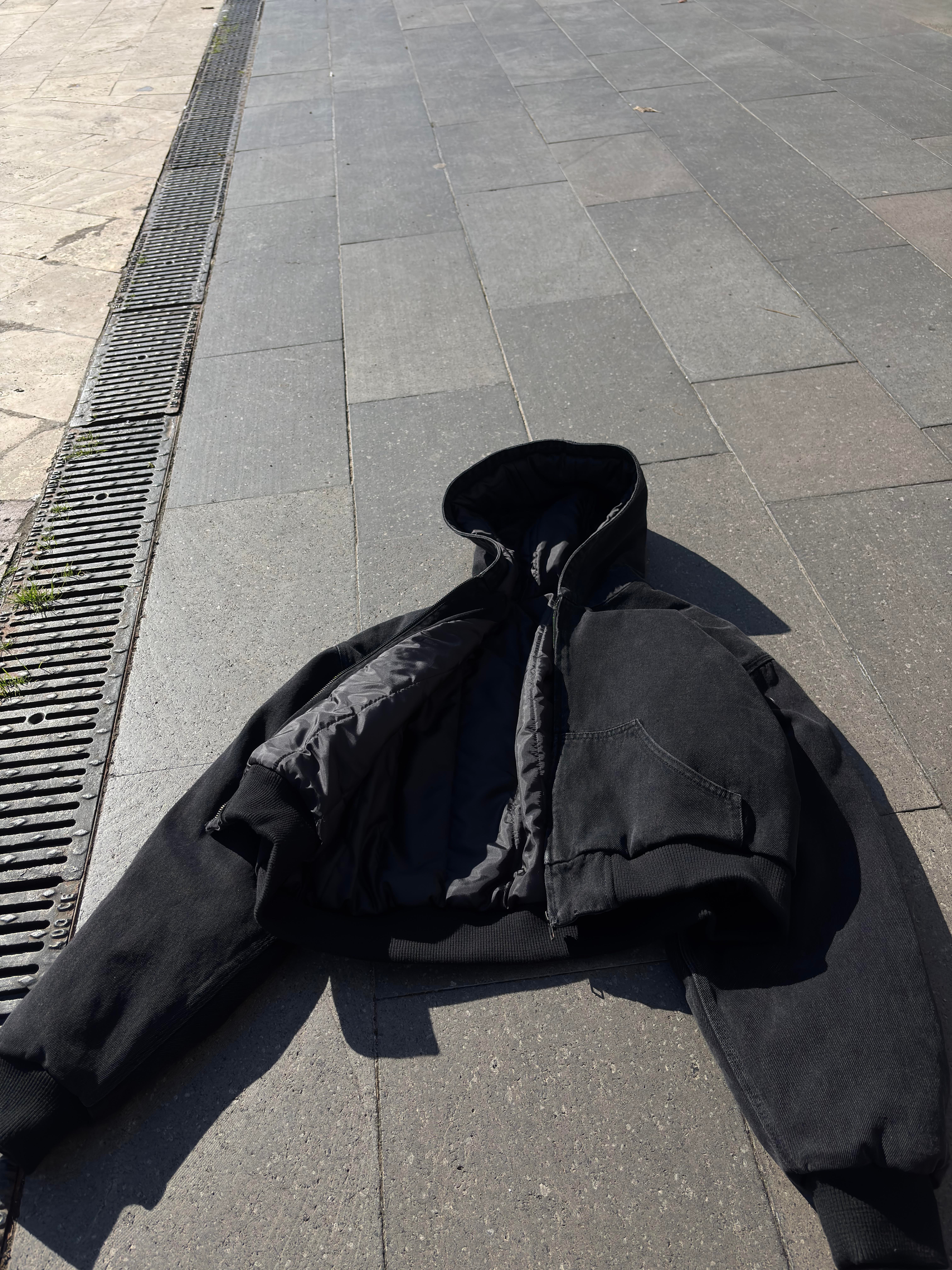 Premium Black Daria Giacca Canvas Jacket