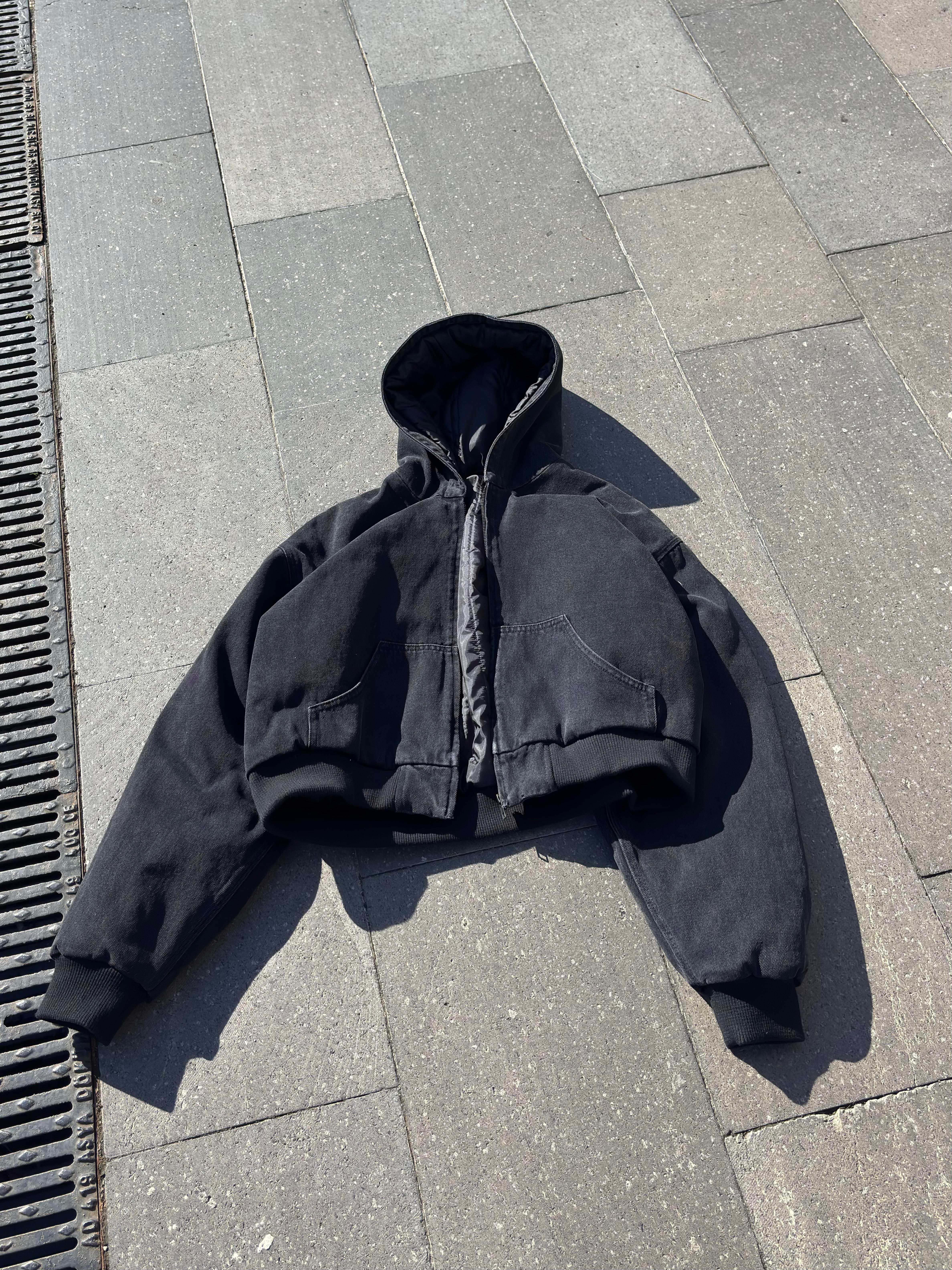 Premium Black Daria Giacca Canvas Jacket