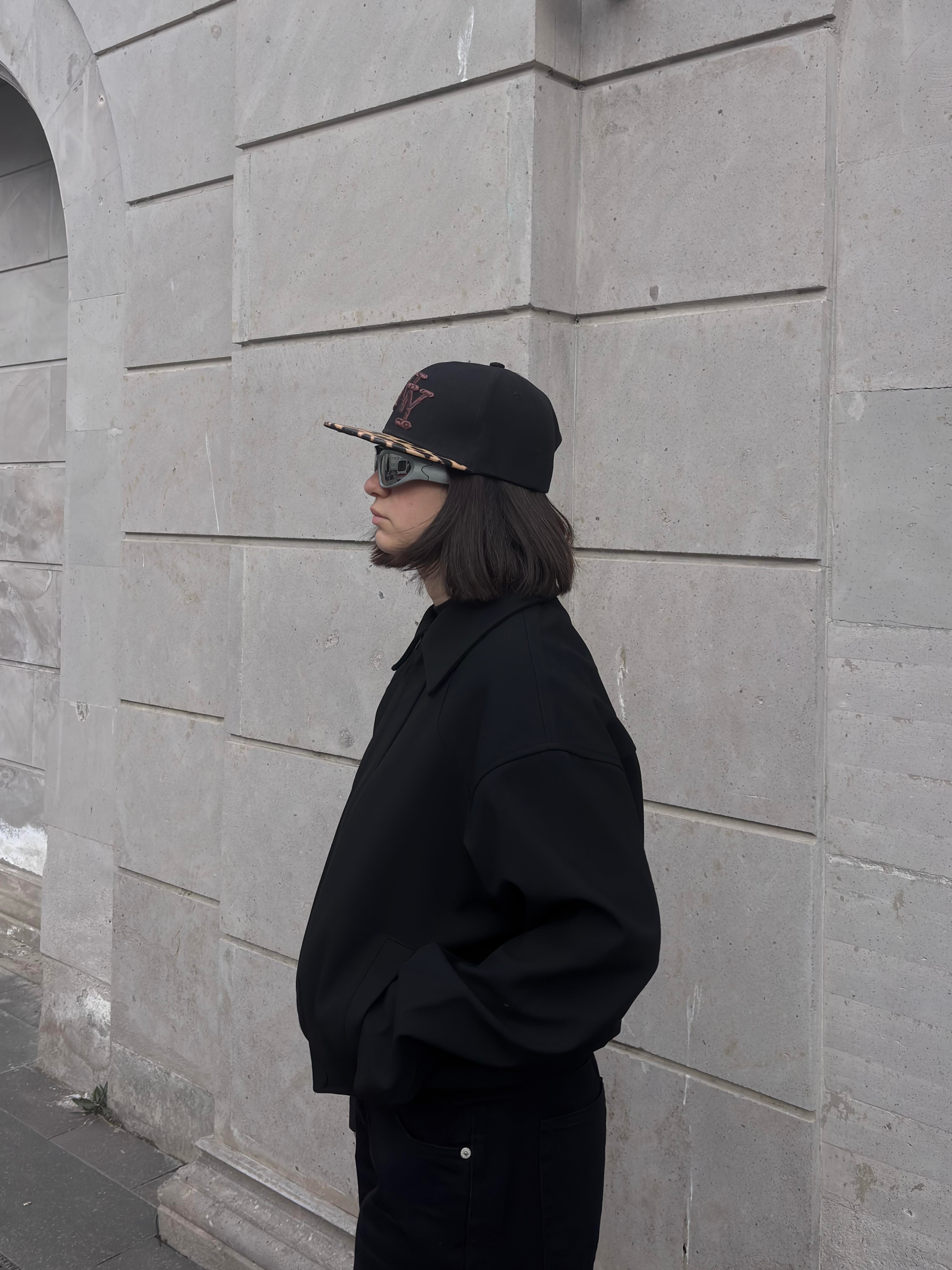 Premium Black Hidden Zipper Bomber Jacket
