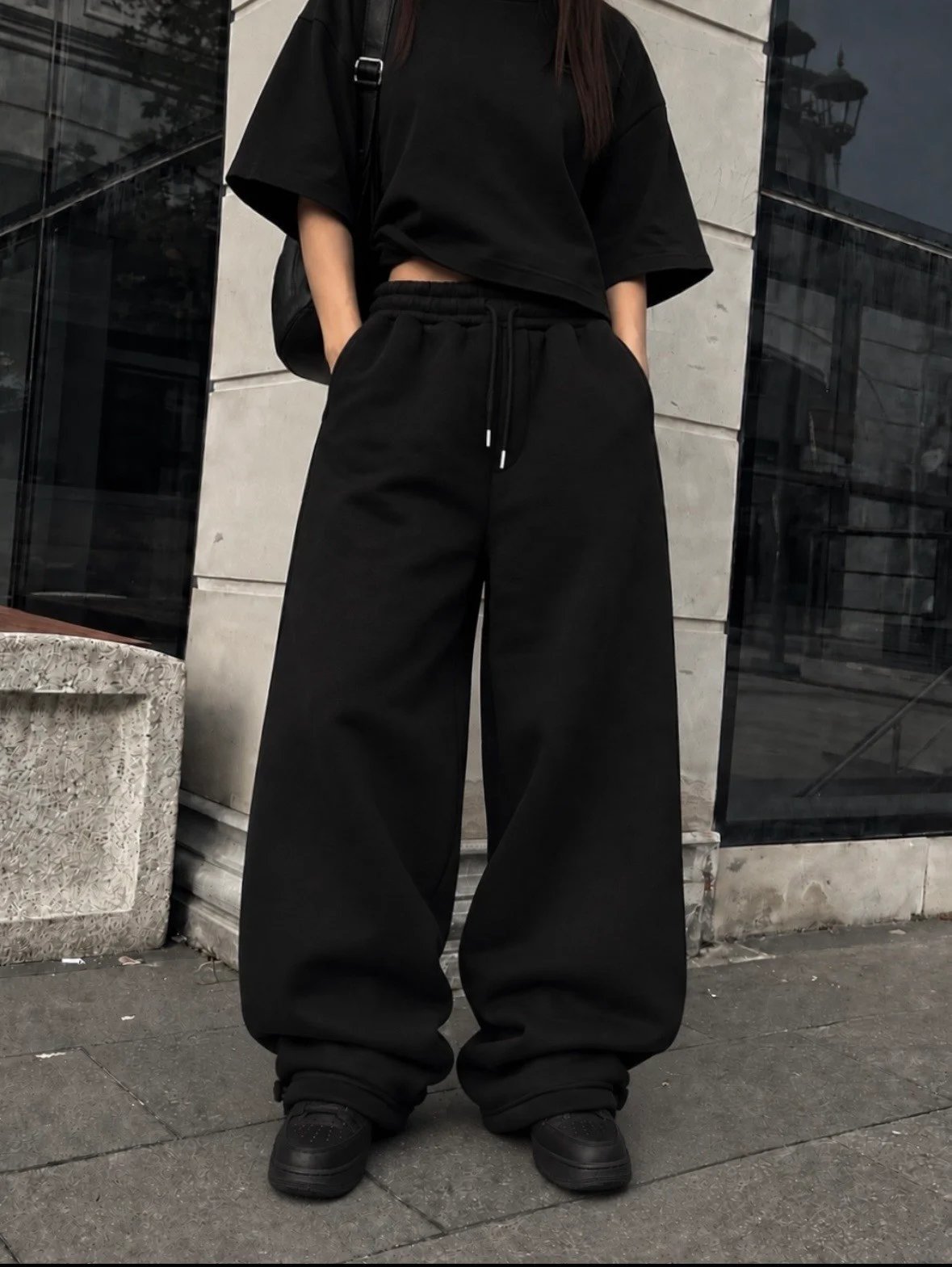 Premium Blackout Ayarlanabilir Baggy Eşofman Altı