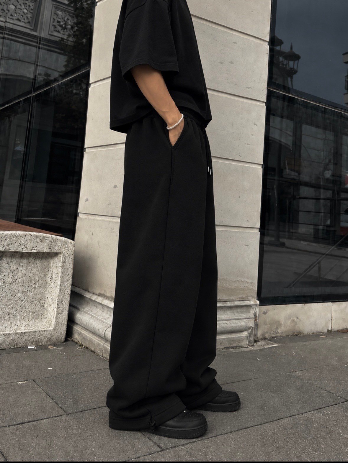 Premium Blackout Ayarlanabilir Baggy Eşofman Altı
