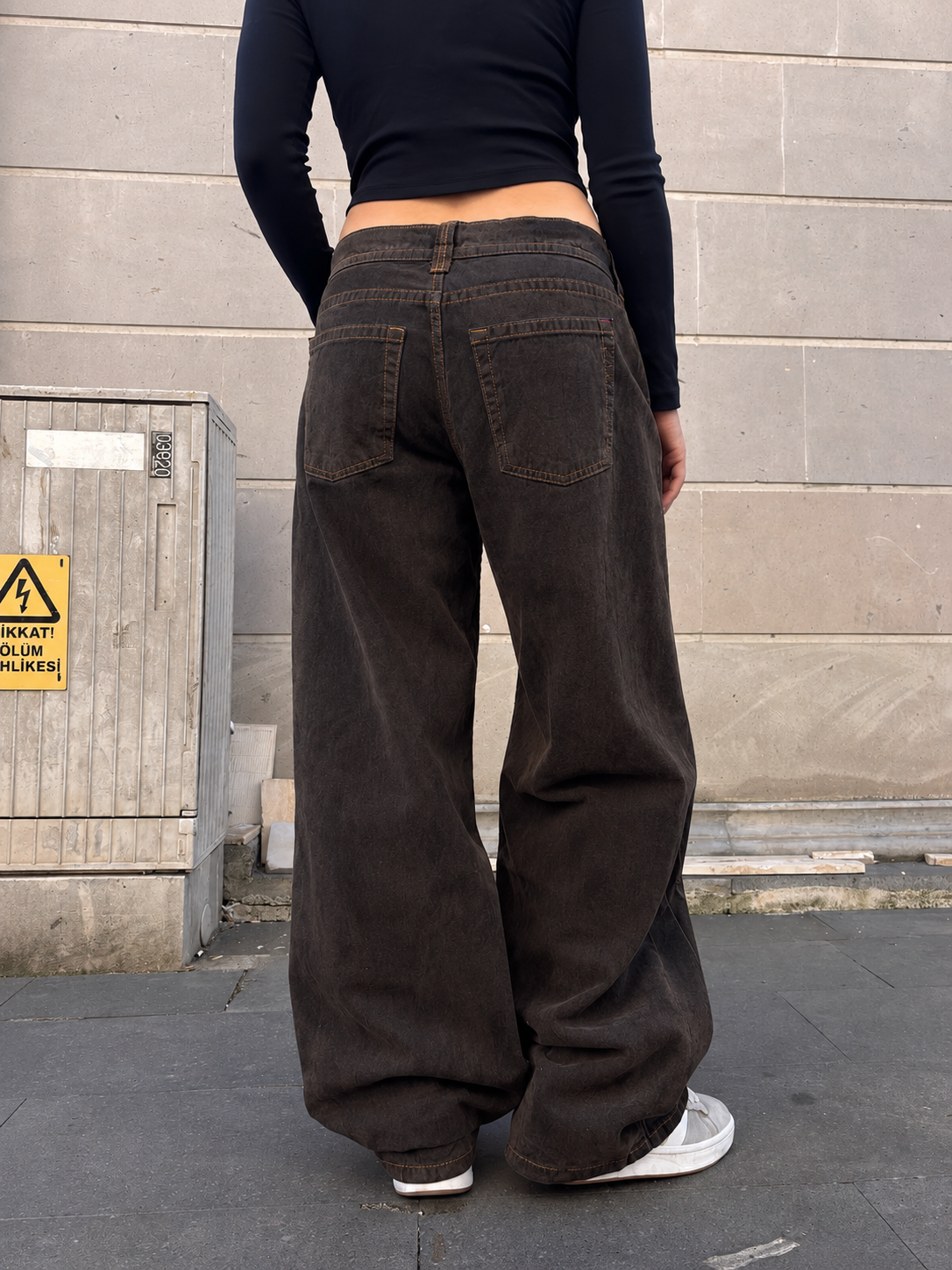 Premium Bloom Kadife Kaplama Düşük Bel Pants