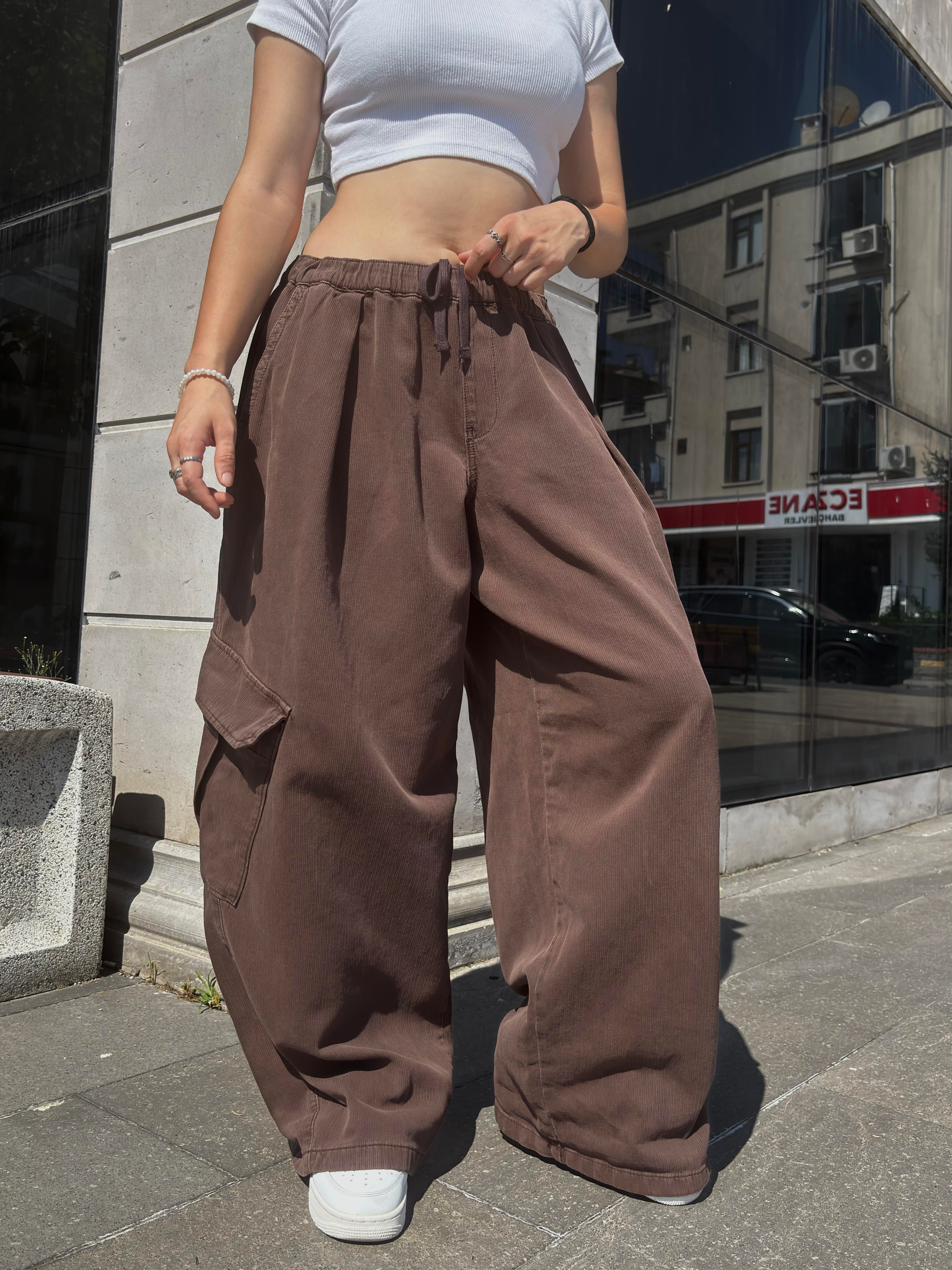 Premium Bobbi Textured Stripe Trousers Pants