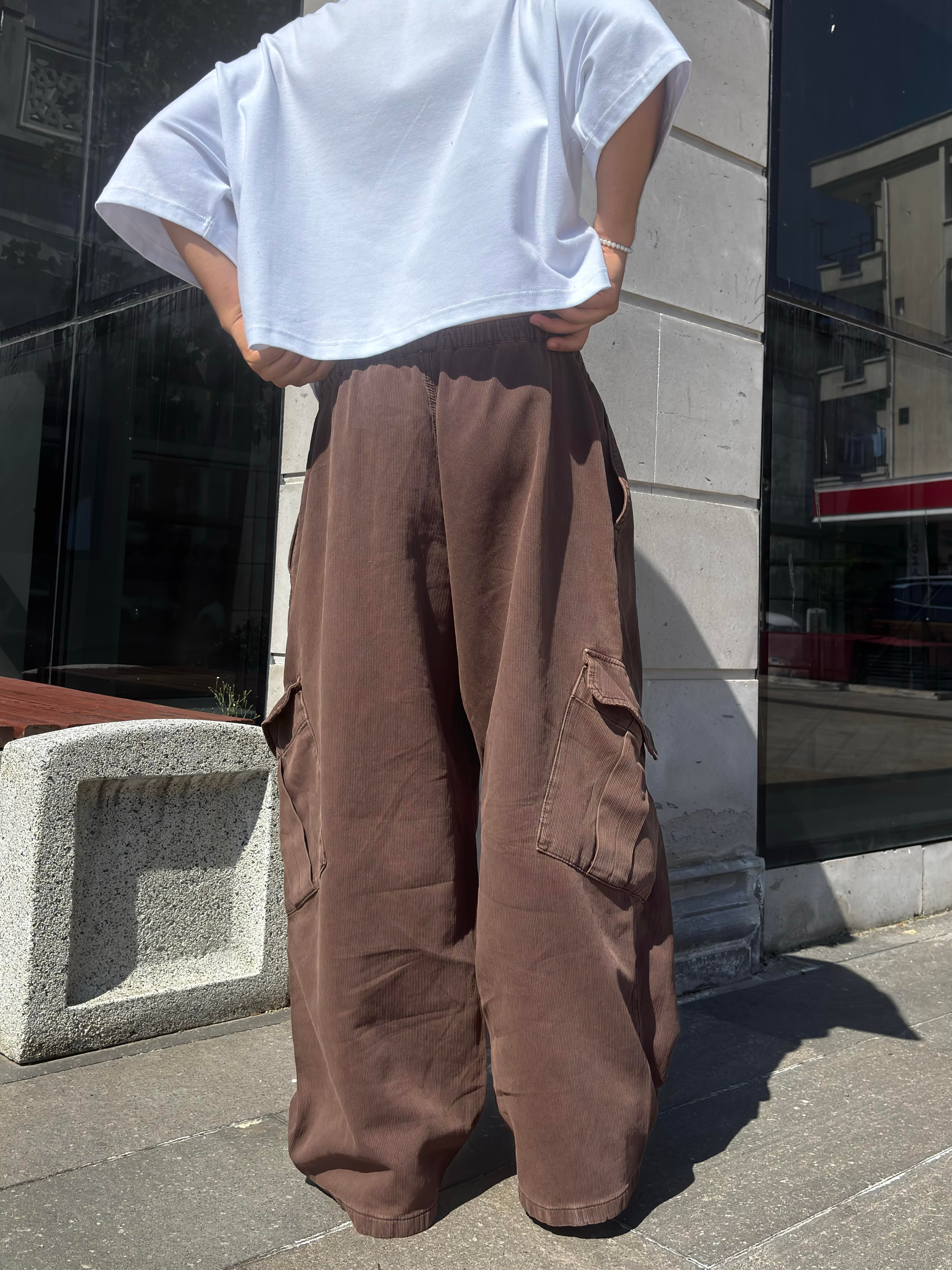 Premium Bobbi Textured Stripe Trousers Pants