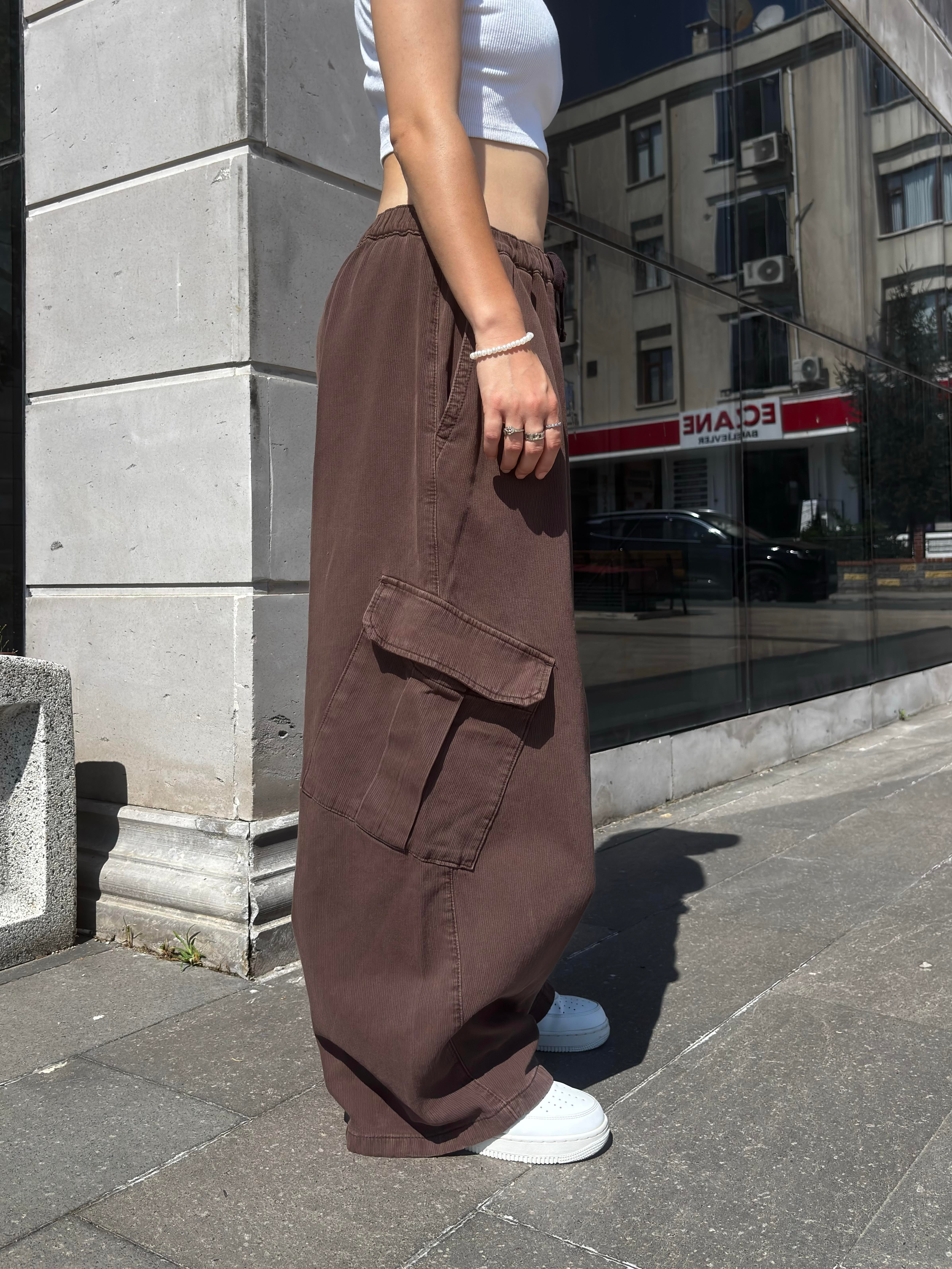Premium Bobbi Textured Stripe Trousers Pants