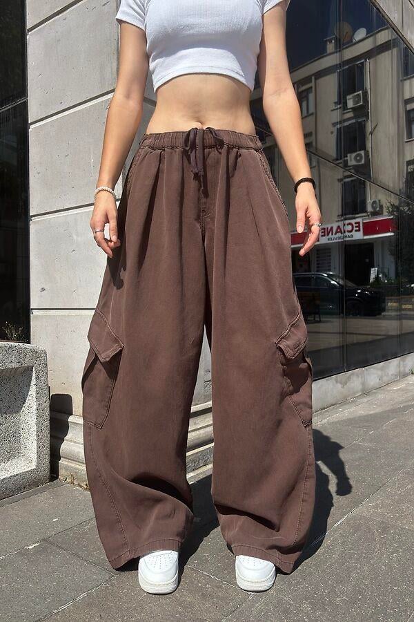 Premium Bobbi Textured Stripe Trousers Pants