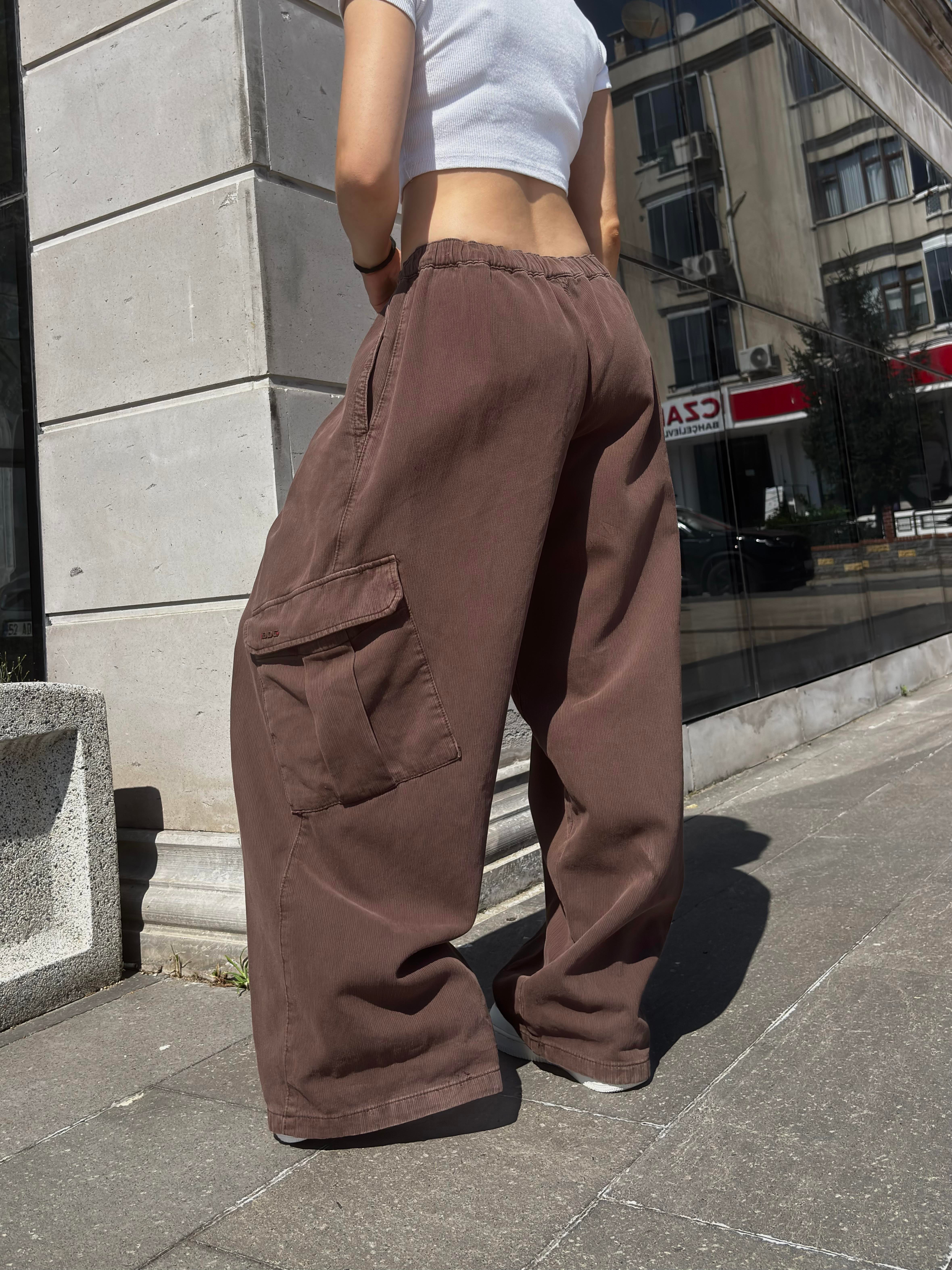 Premium Bobbi Textured Stripe Trousers Pants