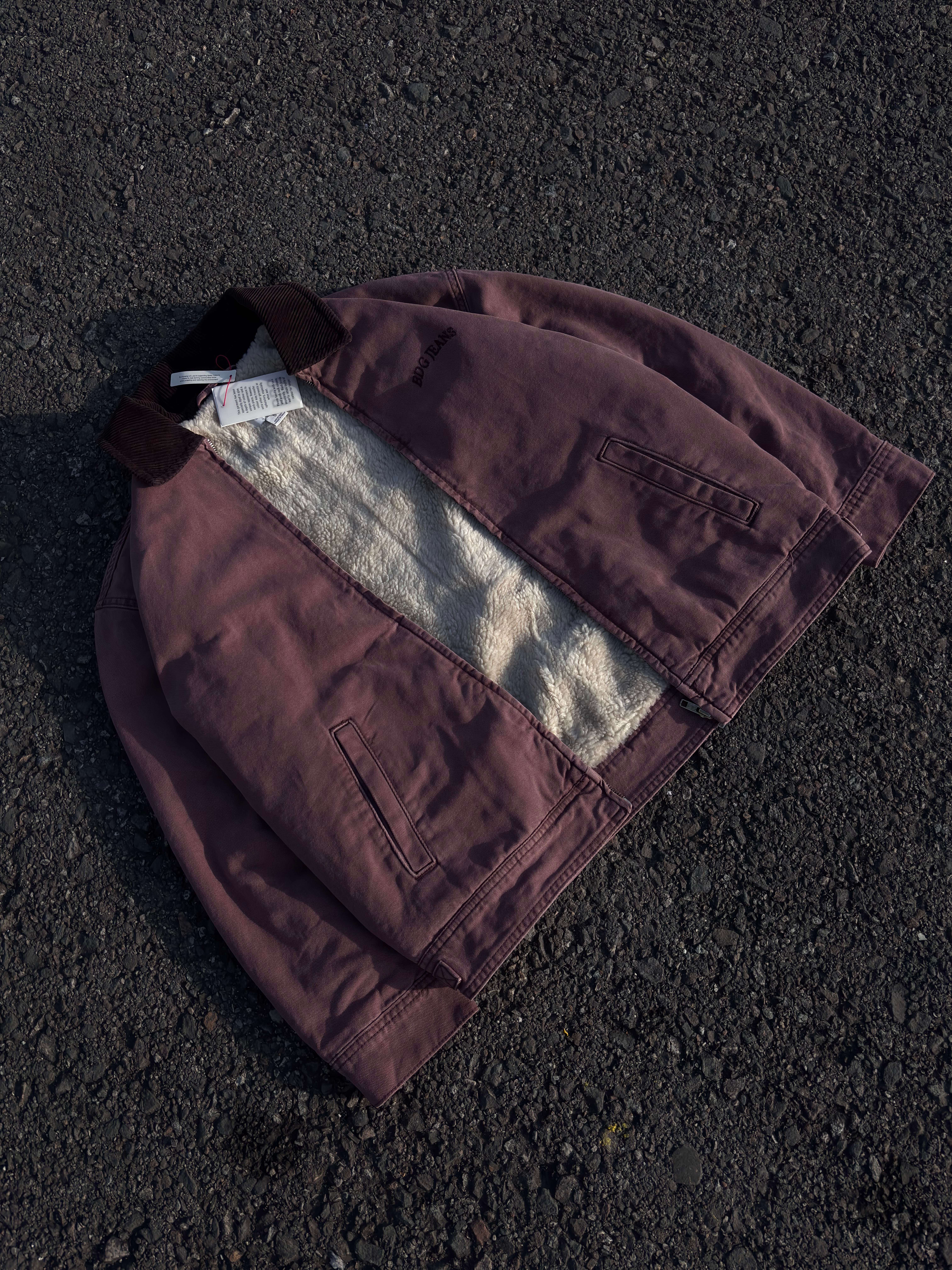Premium Borg Kanvas Worker Jacket