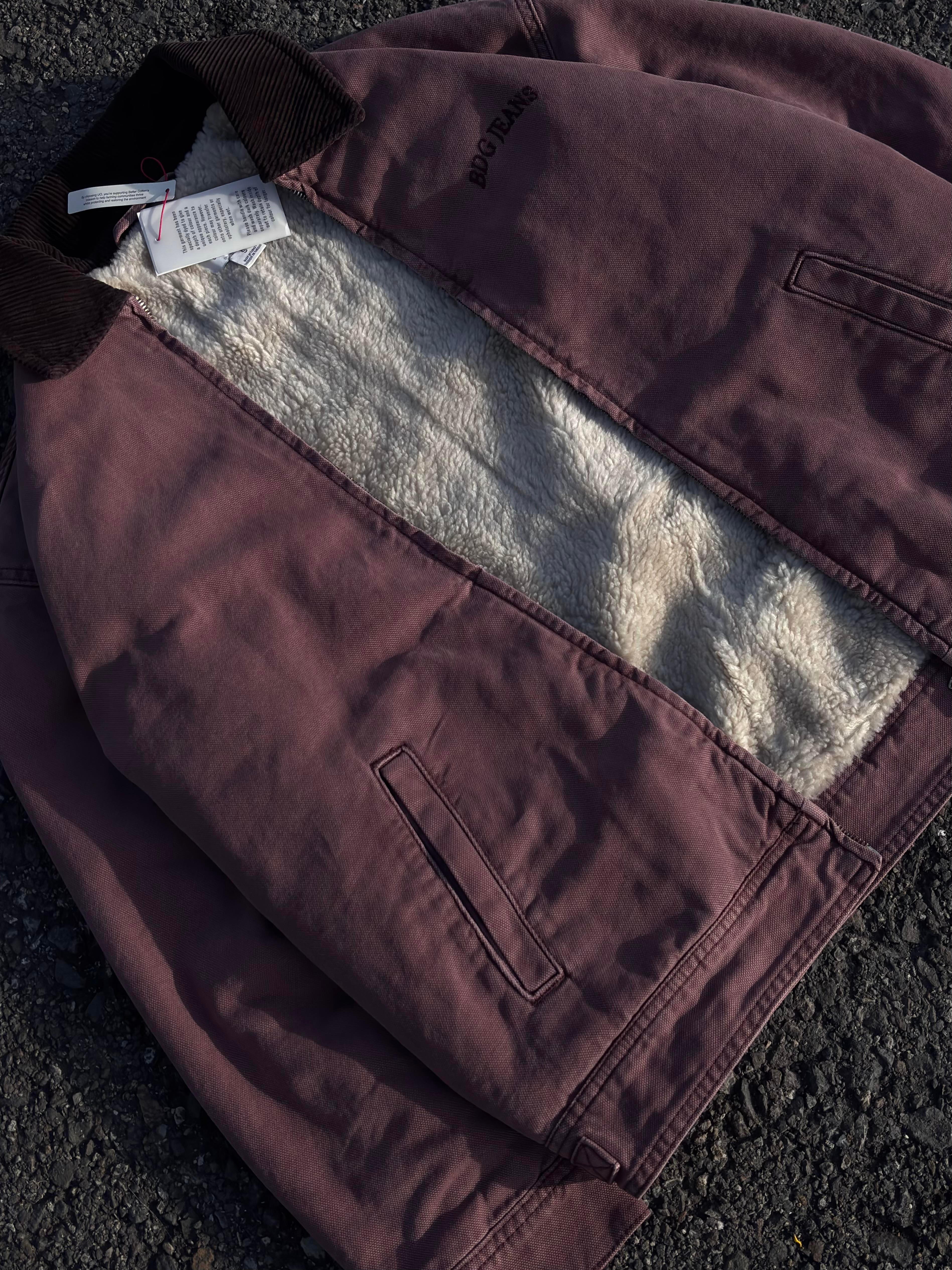 Premium Borg Kanvas Worker Jacket