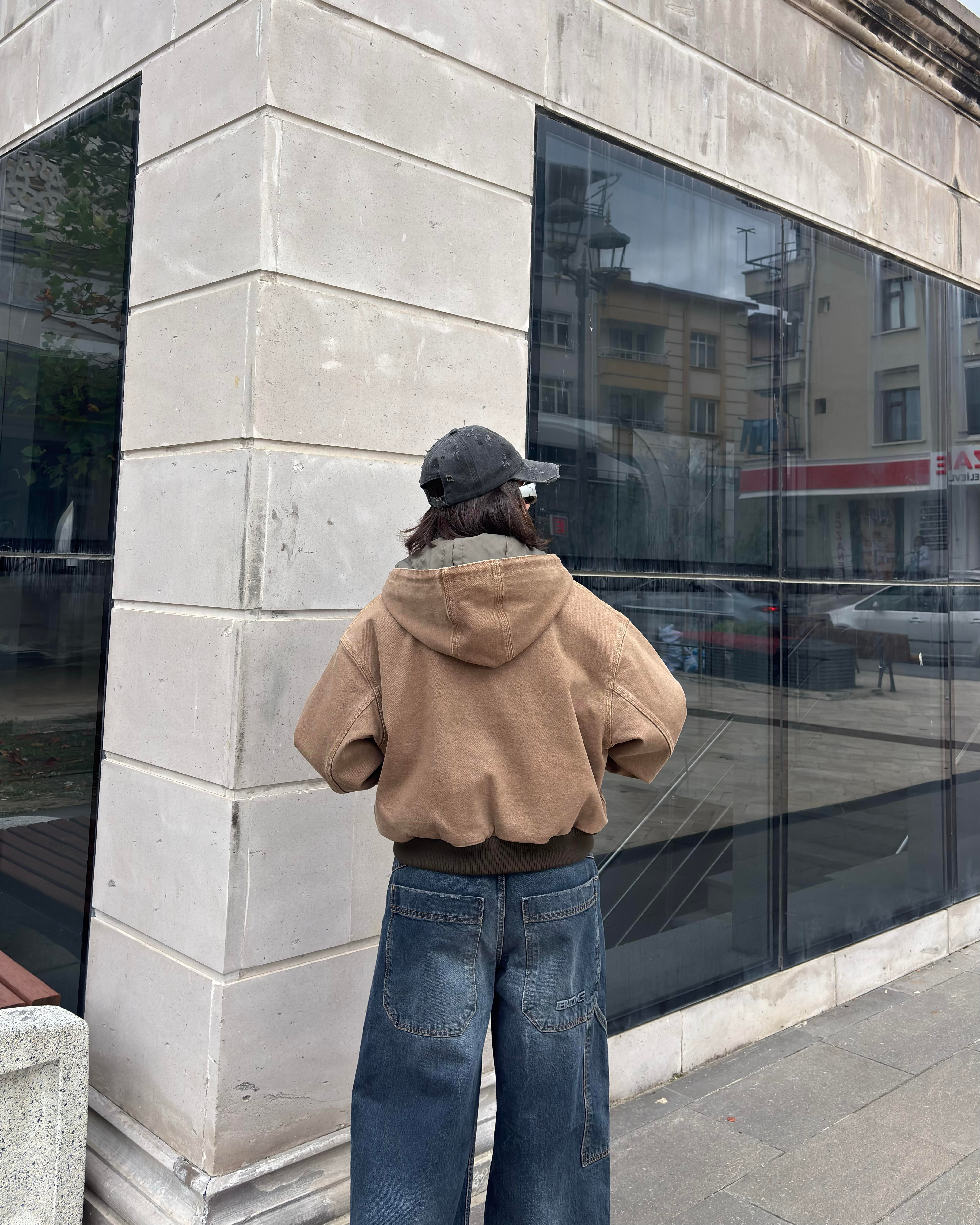 Premium Brown Daria Giacca Canvas Jacket2