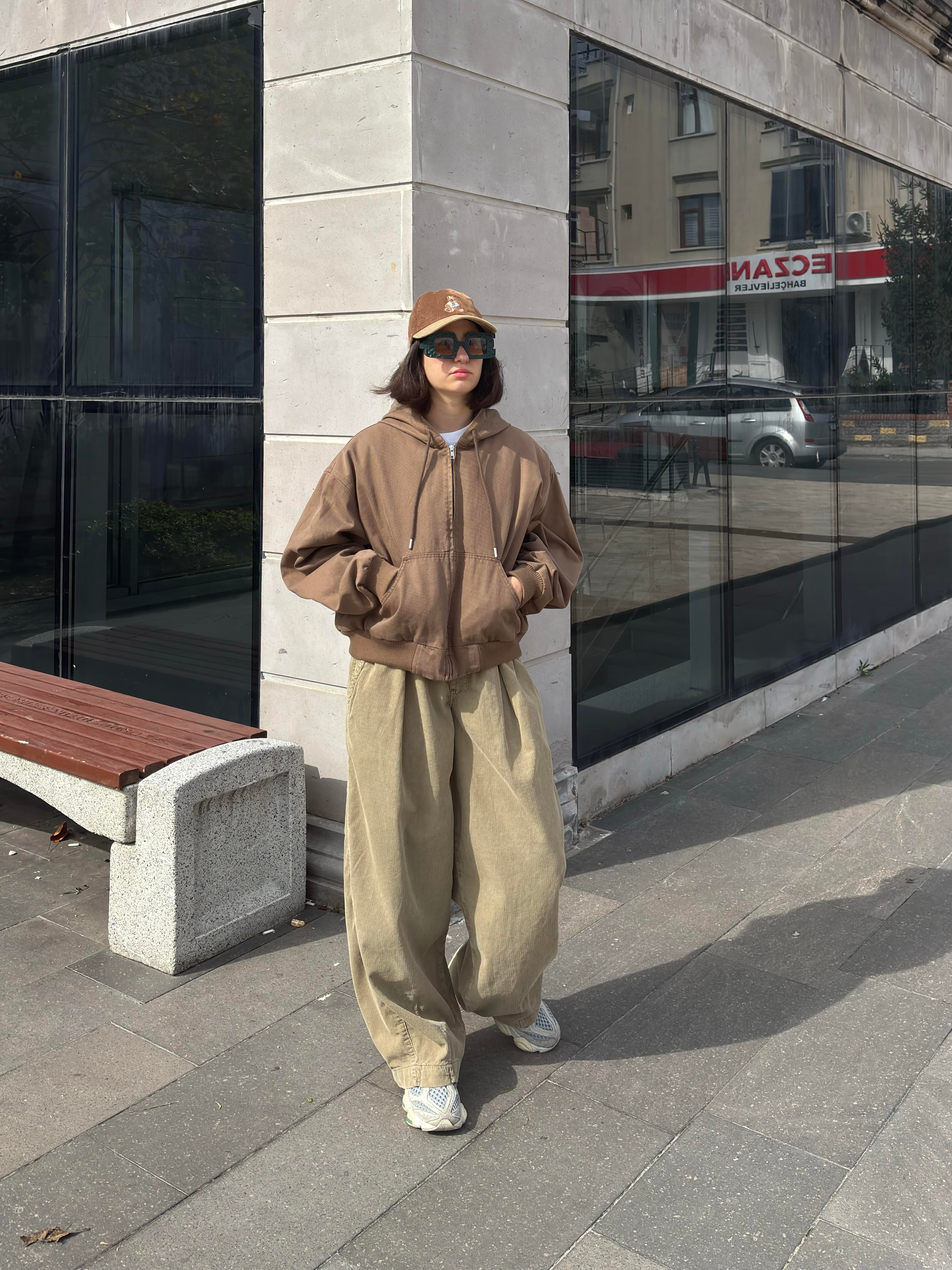 Premium Brown Daria Giacca Canvas Jacket
