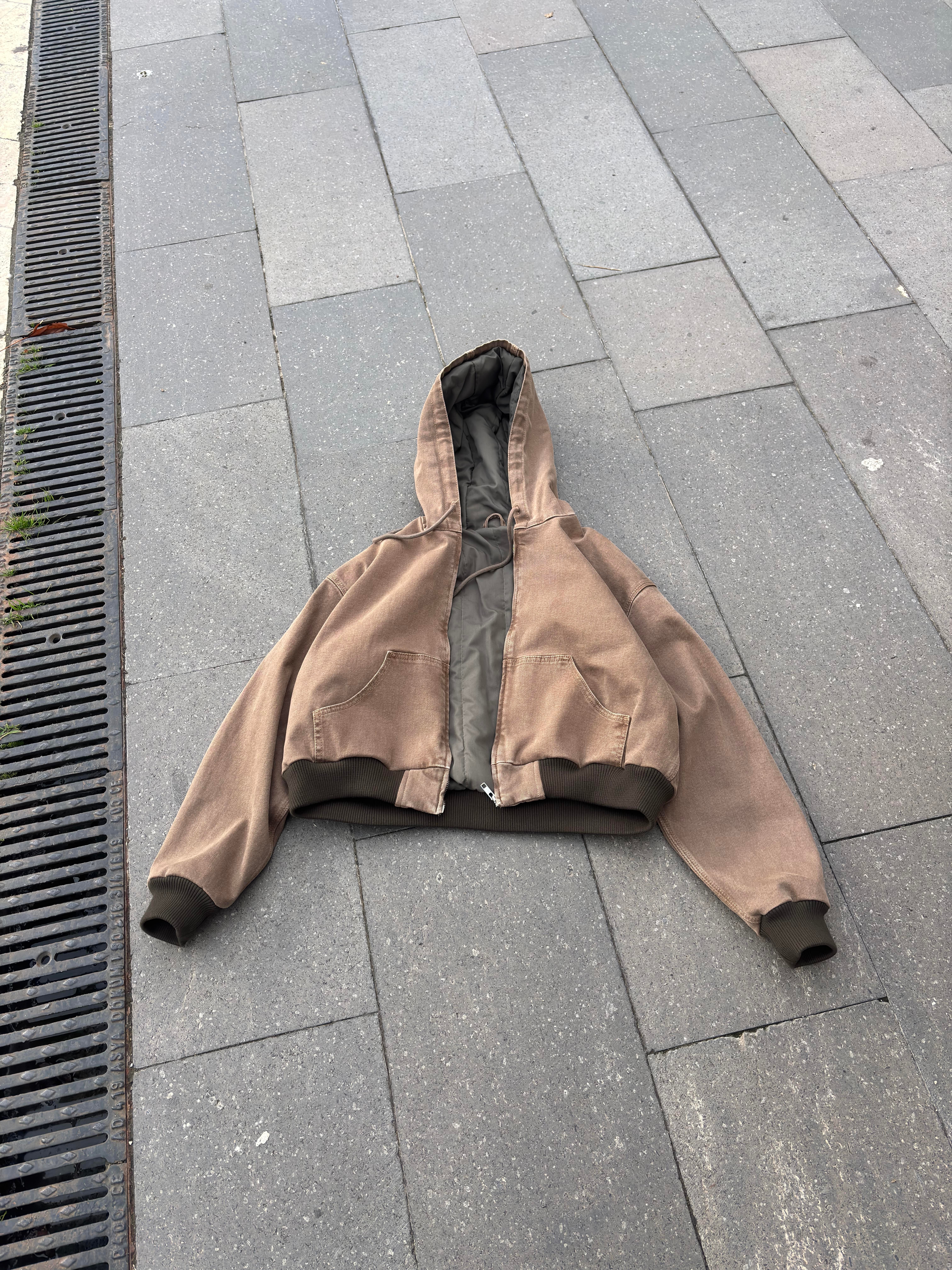 Premium Brown Daria Giacca Canvas Jacket2