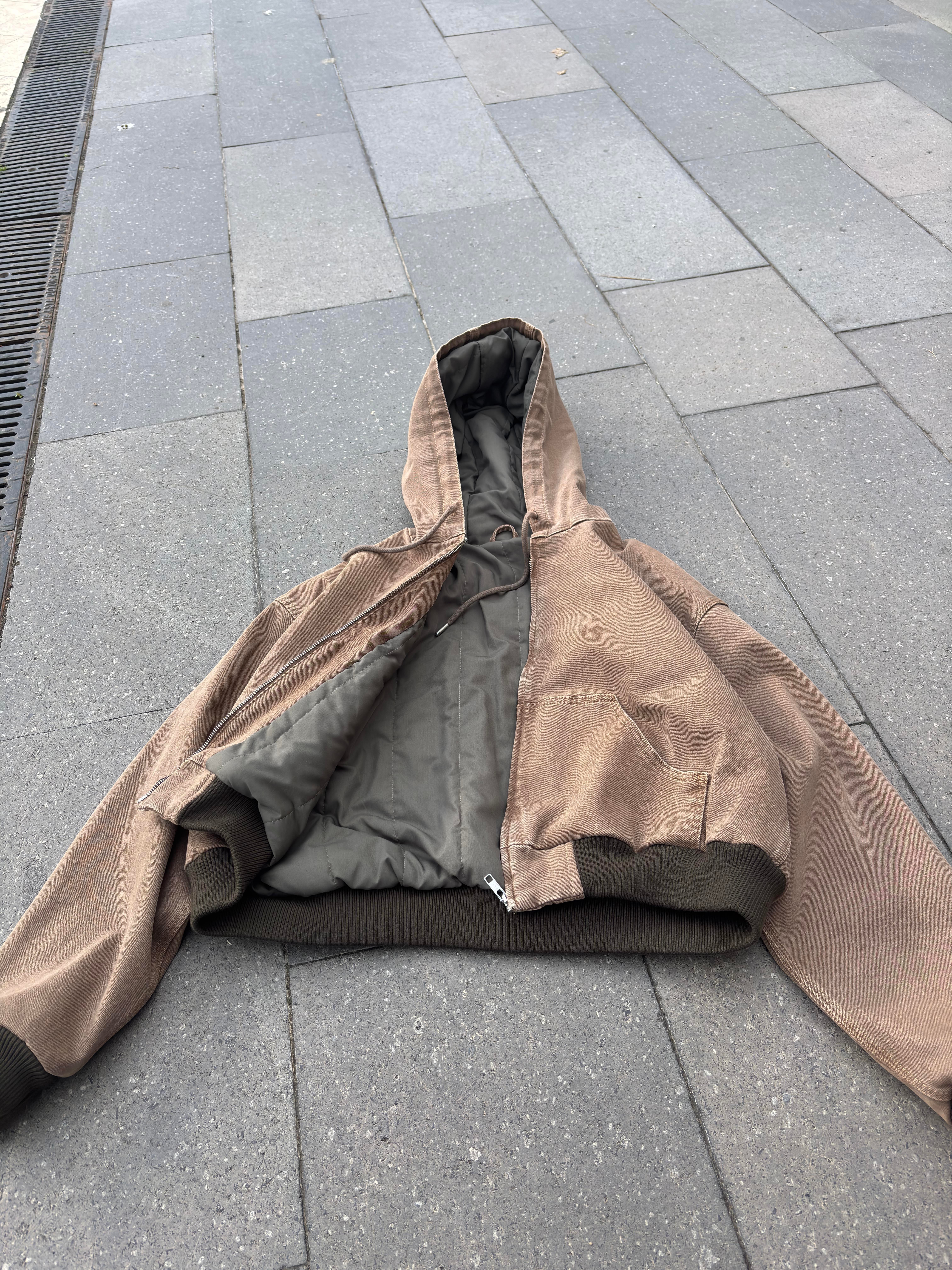Premium Brown Daria Giacca Canvas Jacket2