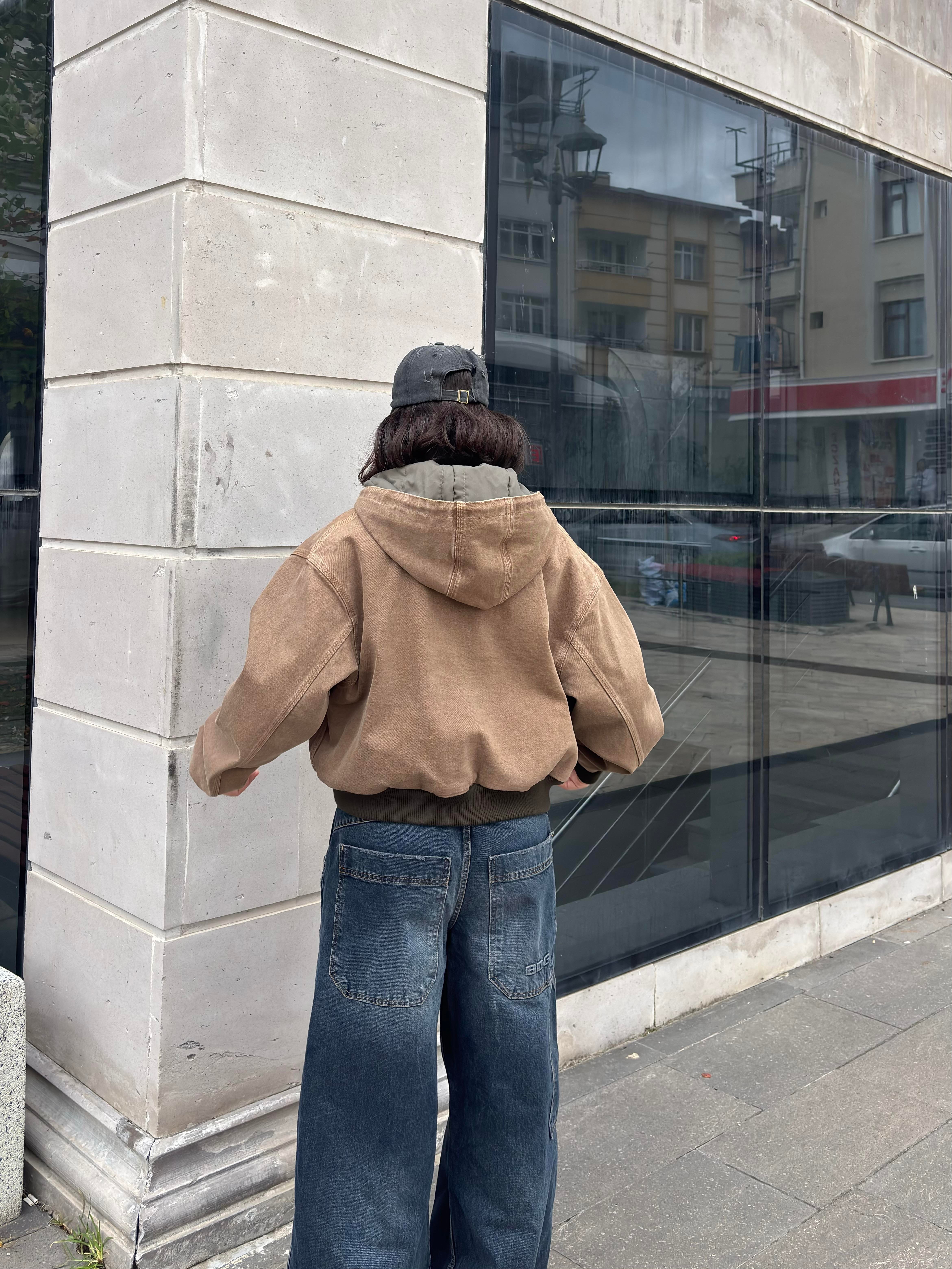 Premium Brown Daria Giacca Canvas Jacket2