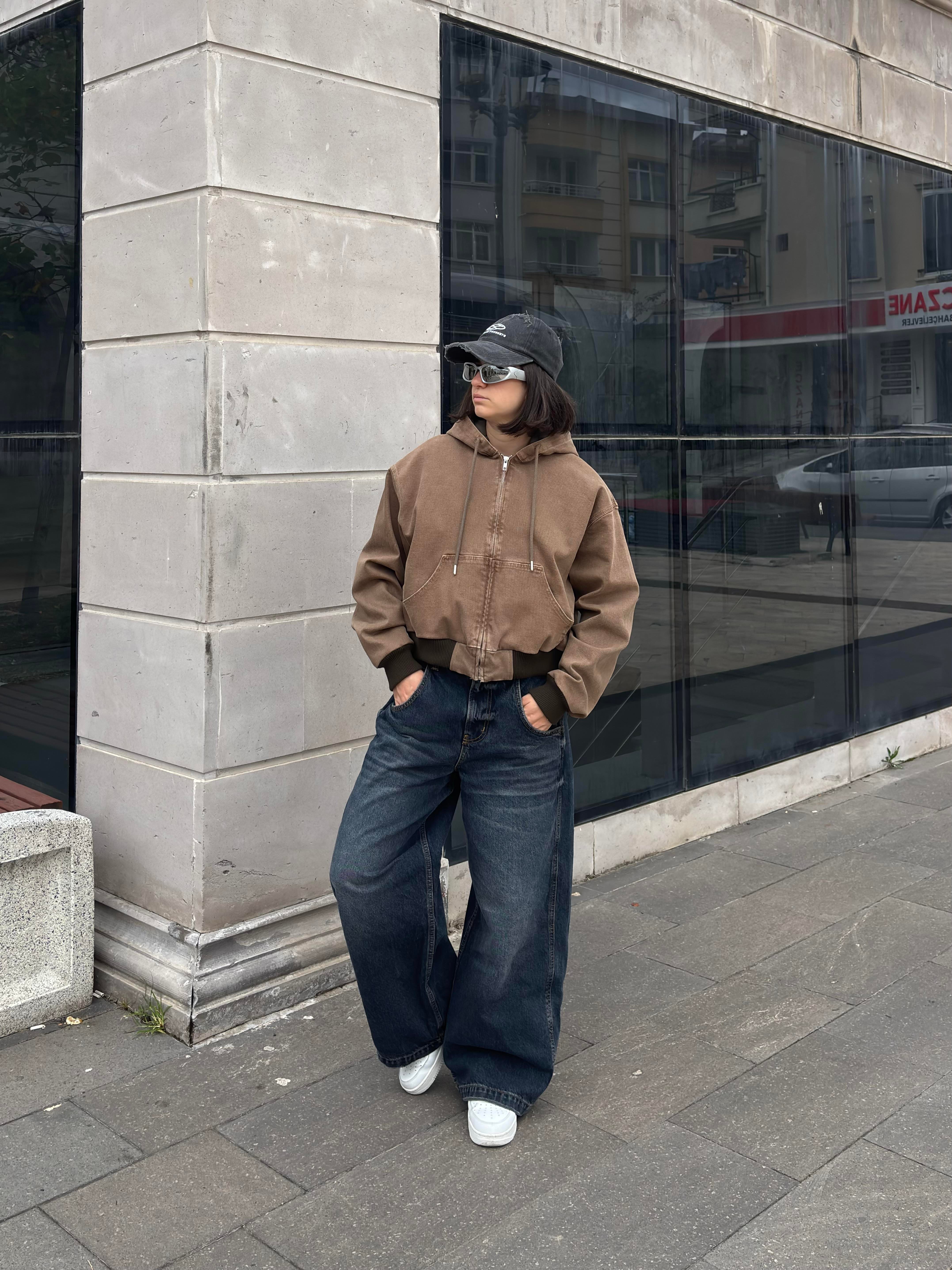 Premium Brown Daria Giacca Canvas Jacket2