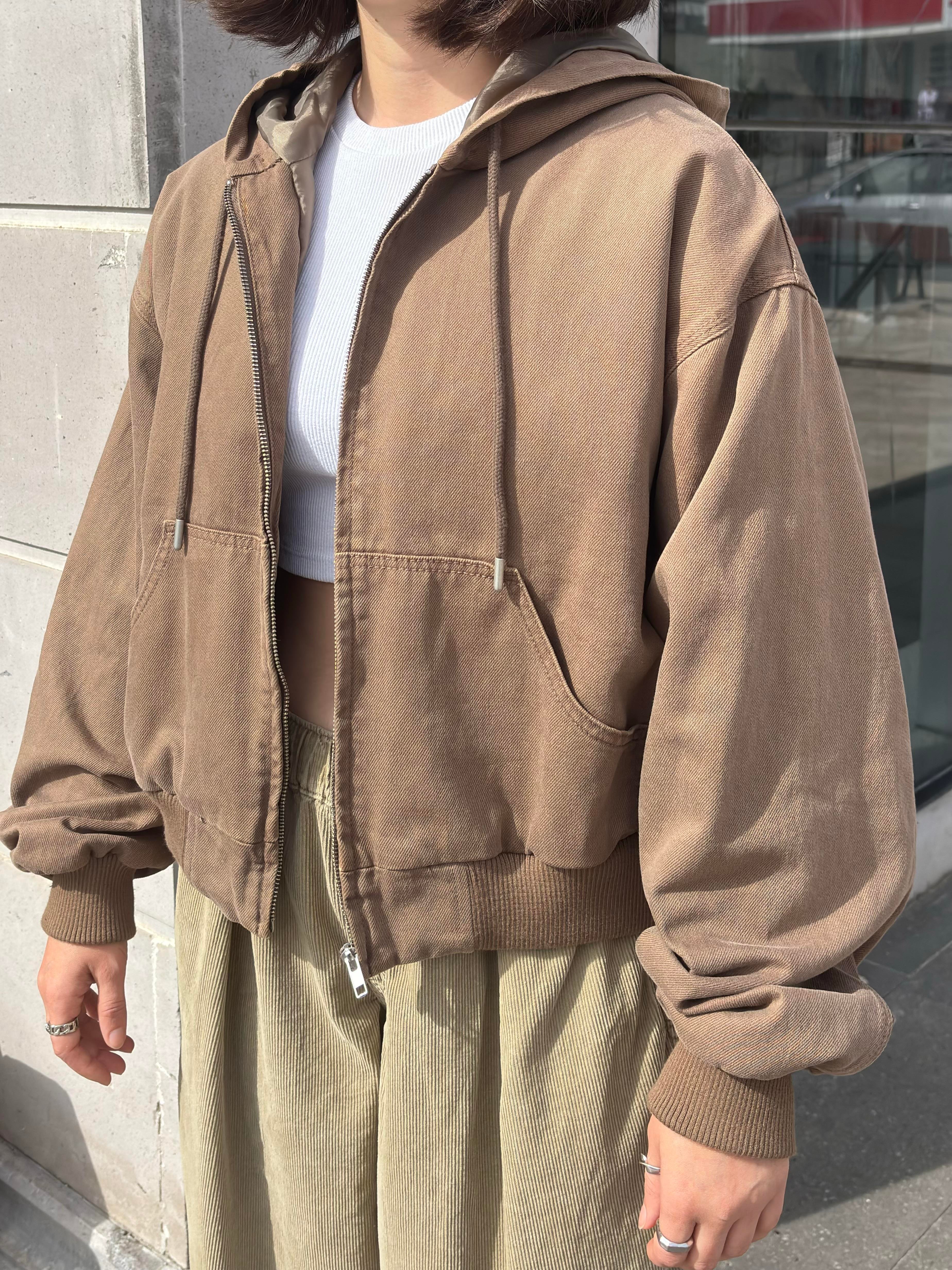 Premium Brown Daria Giacca Canvas Jacket