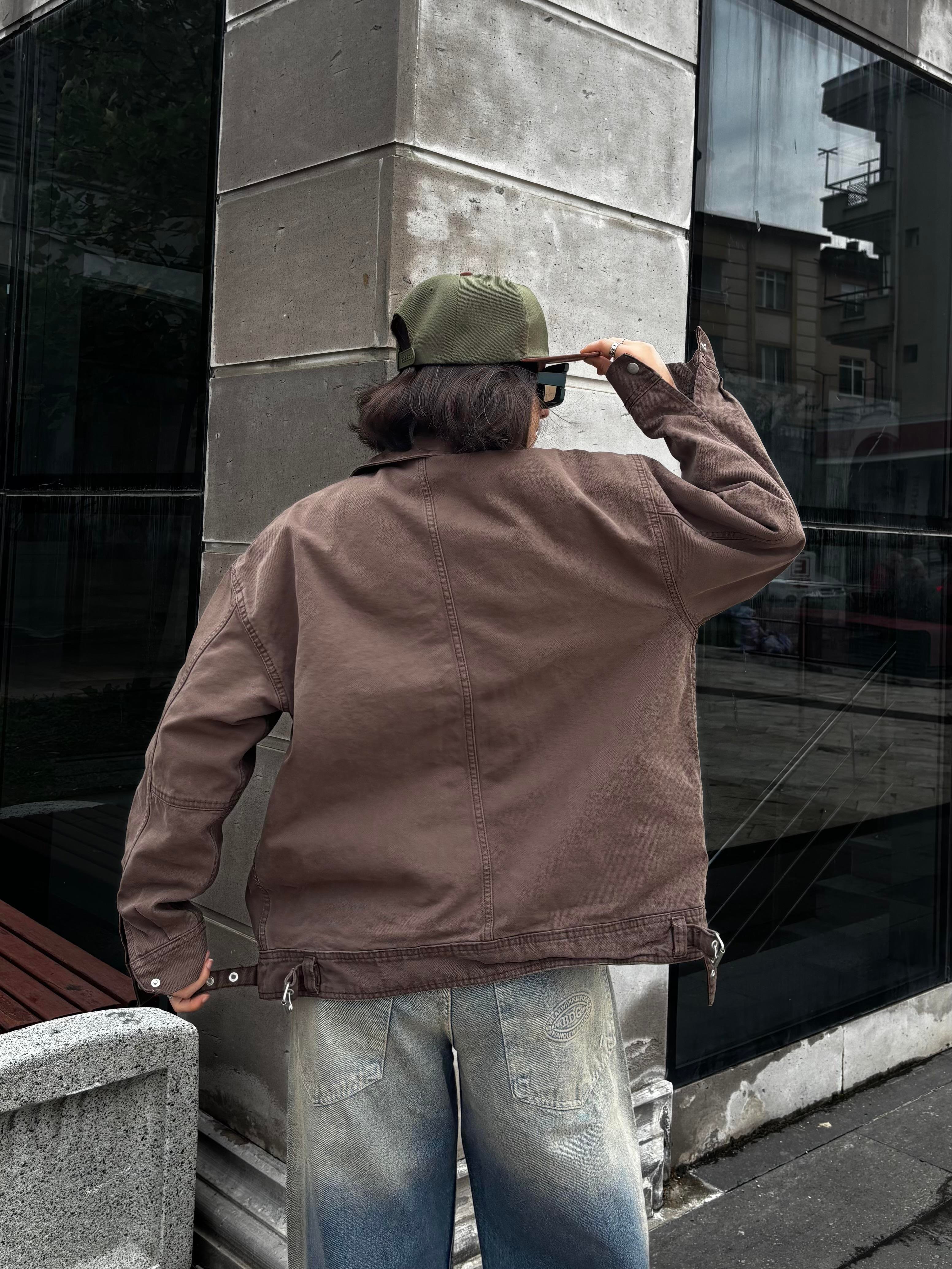 Premium Brown Dex Luca Workwear Jacket