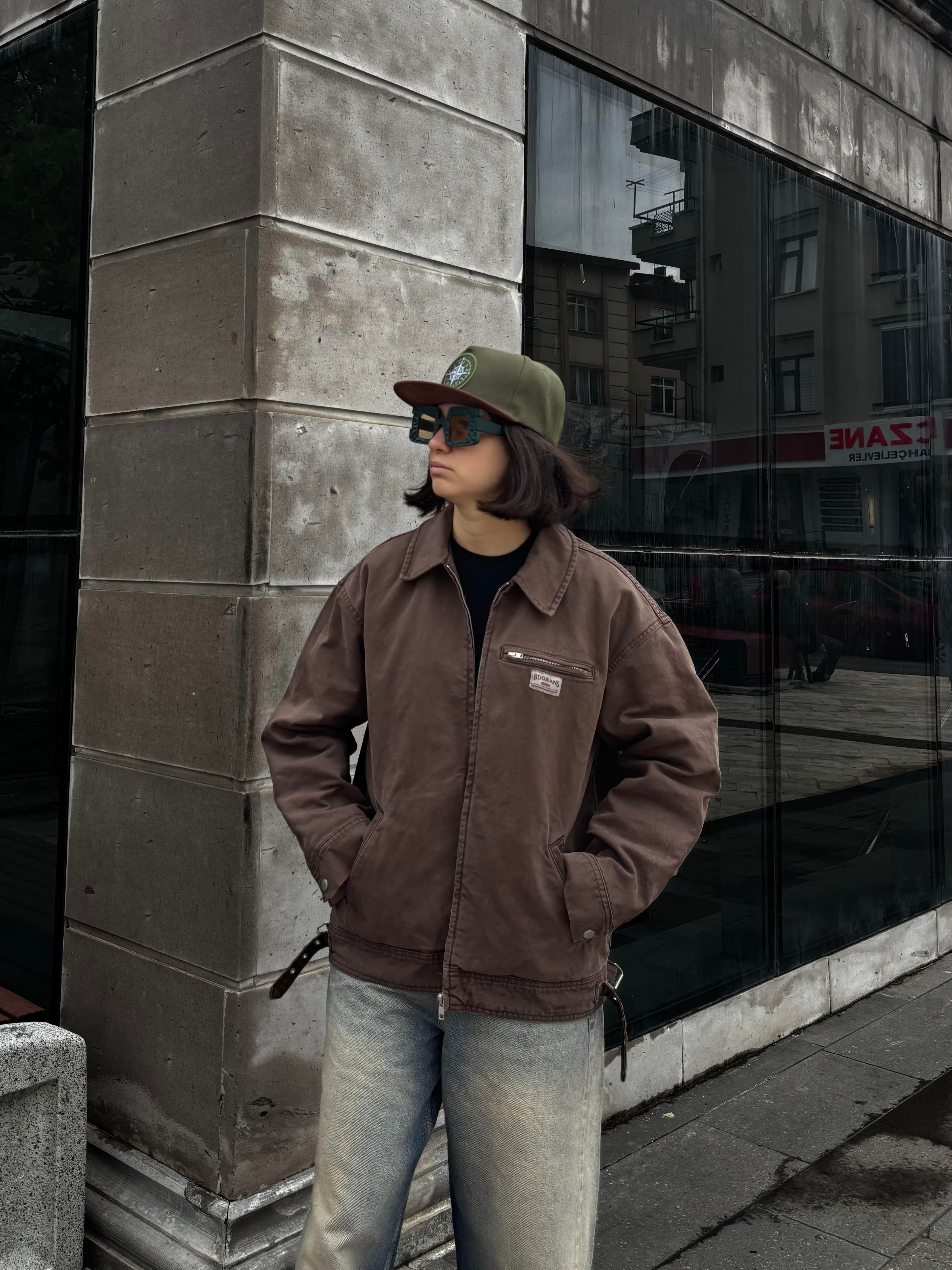 Premium Brown Dex Luca Workwear Jacket