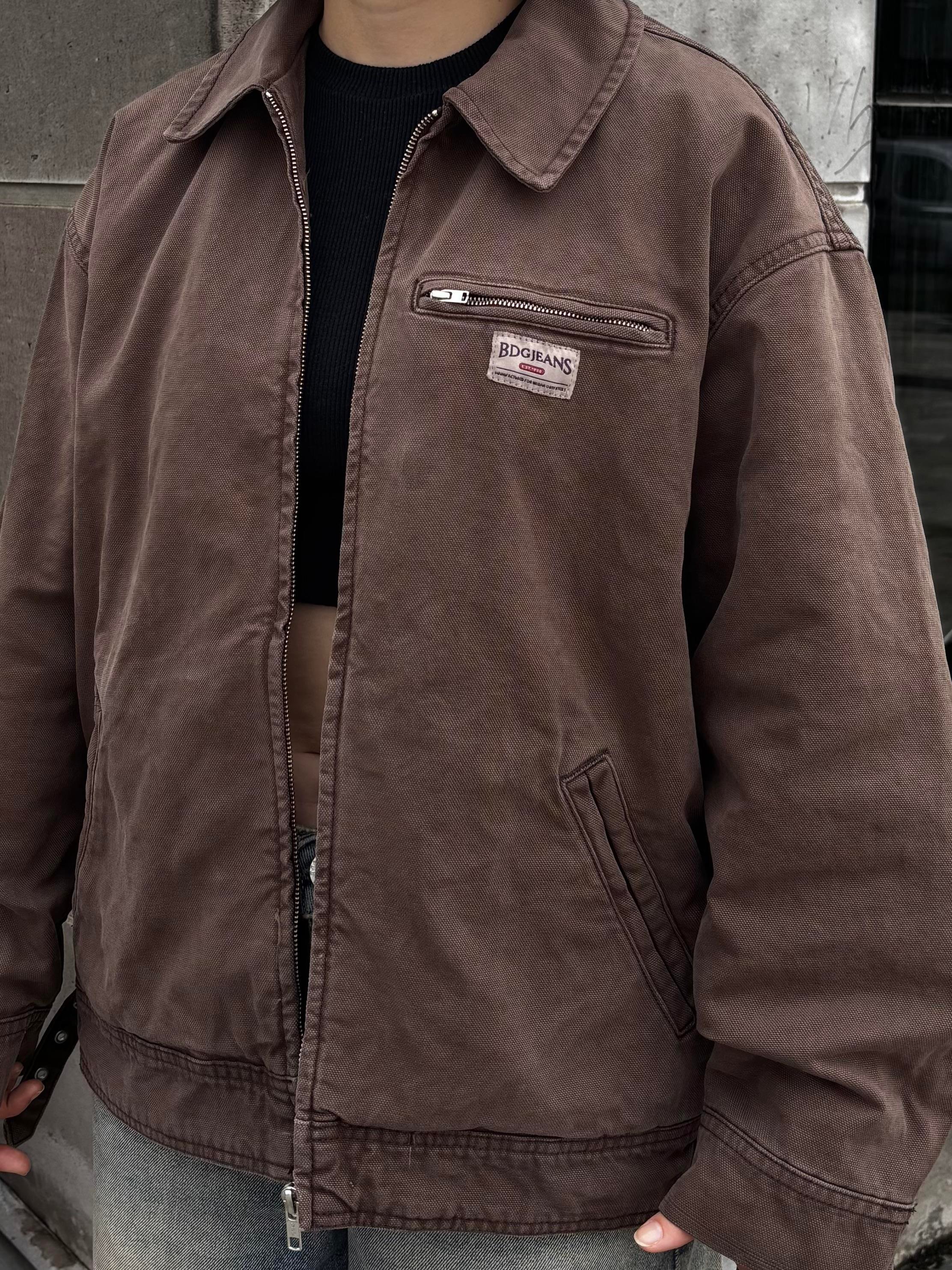 Premium Brown Dex Luca Workwear Jacket